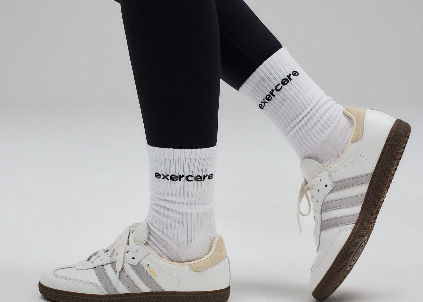 Exercere Socks One Size Logo Socks - White