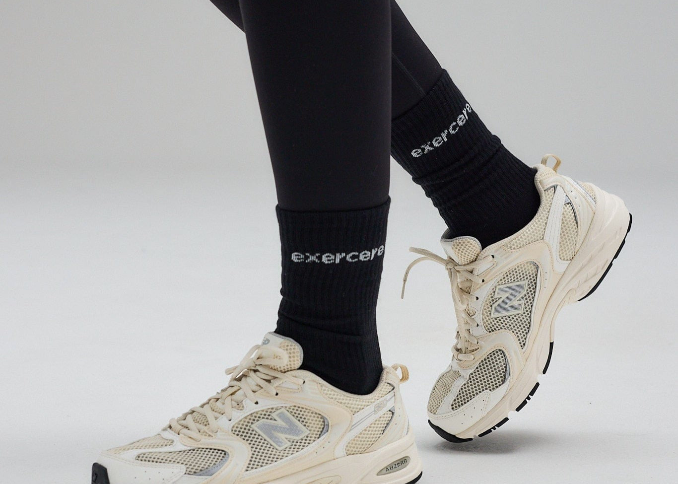 Exercere Socks One Size Logo Socks - Black