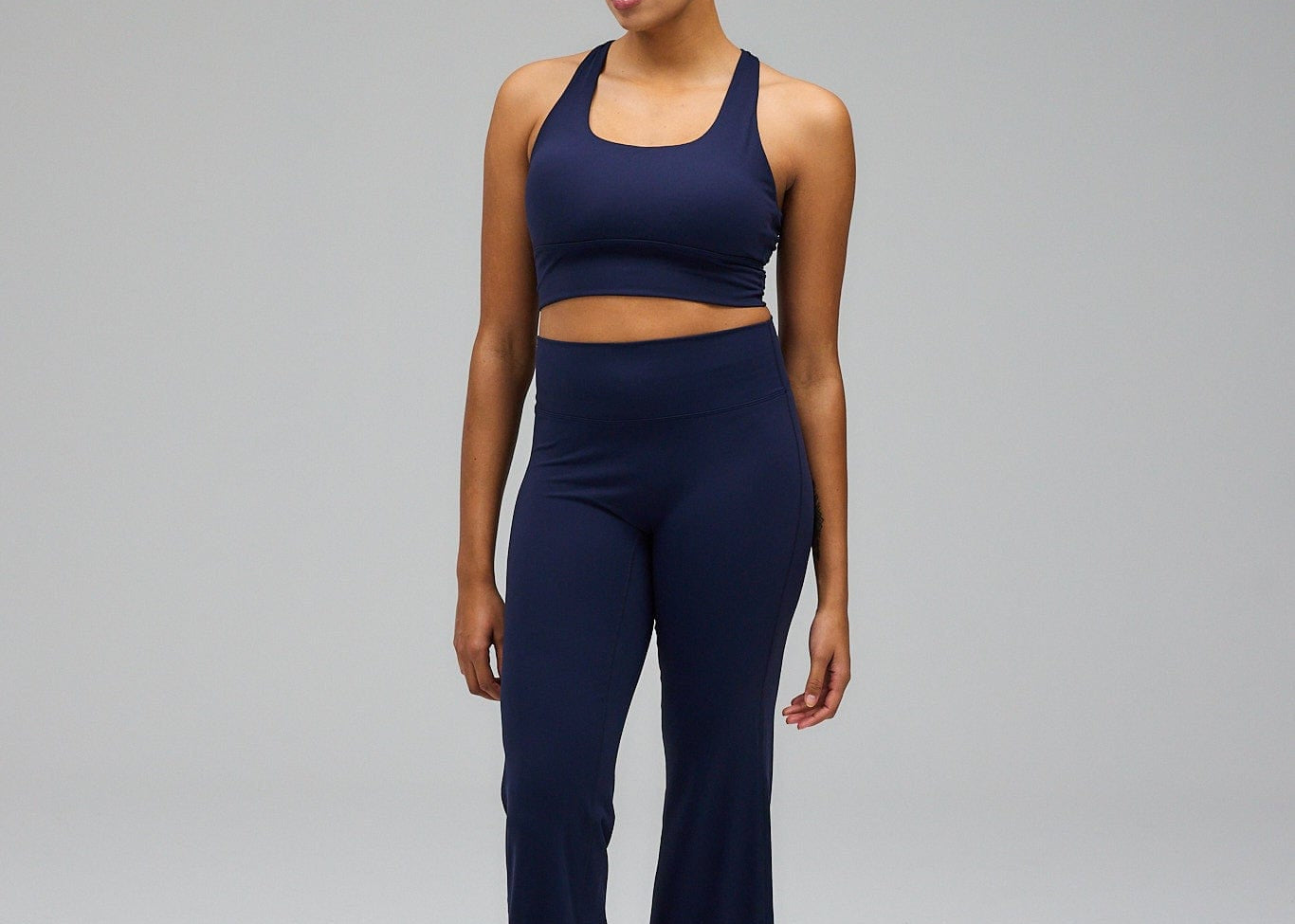 Exercere Tights Flare Yoga Pants - Navy