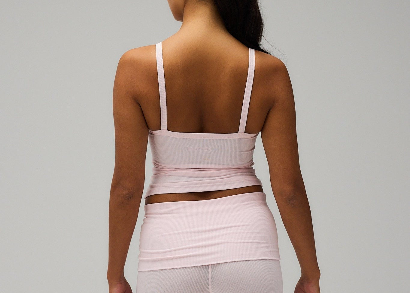 Exercere Shorts Rib Fold Over Shorts - Soft Pink