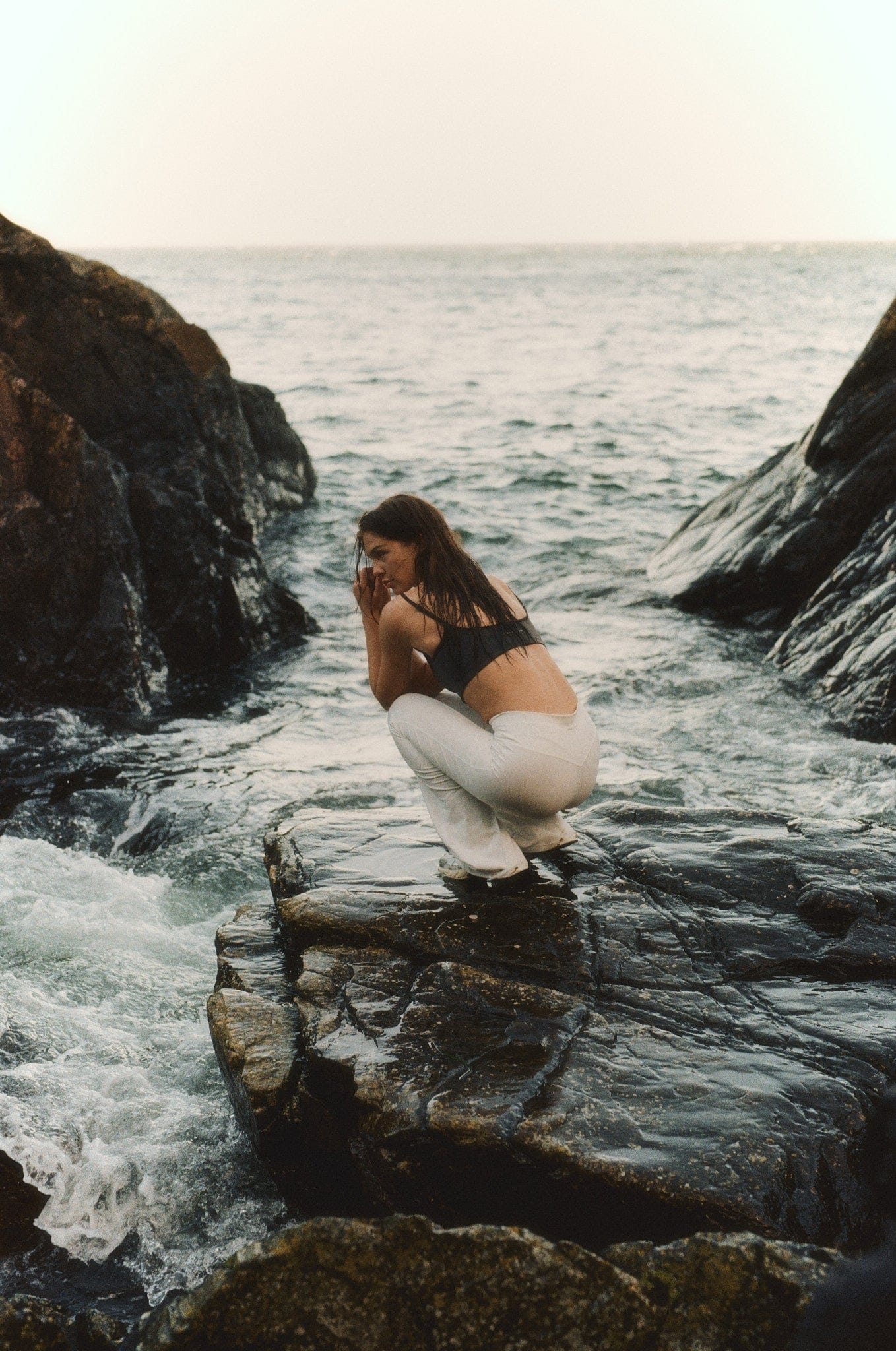 Exercere Tights Flare Yoga Pants - White