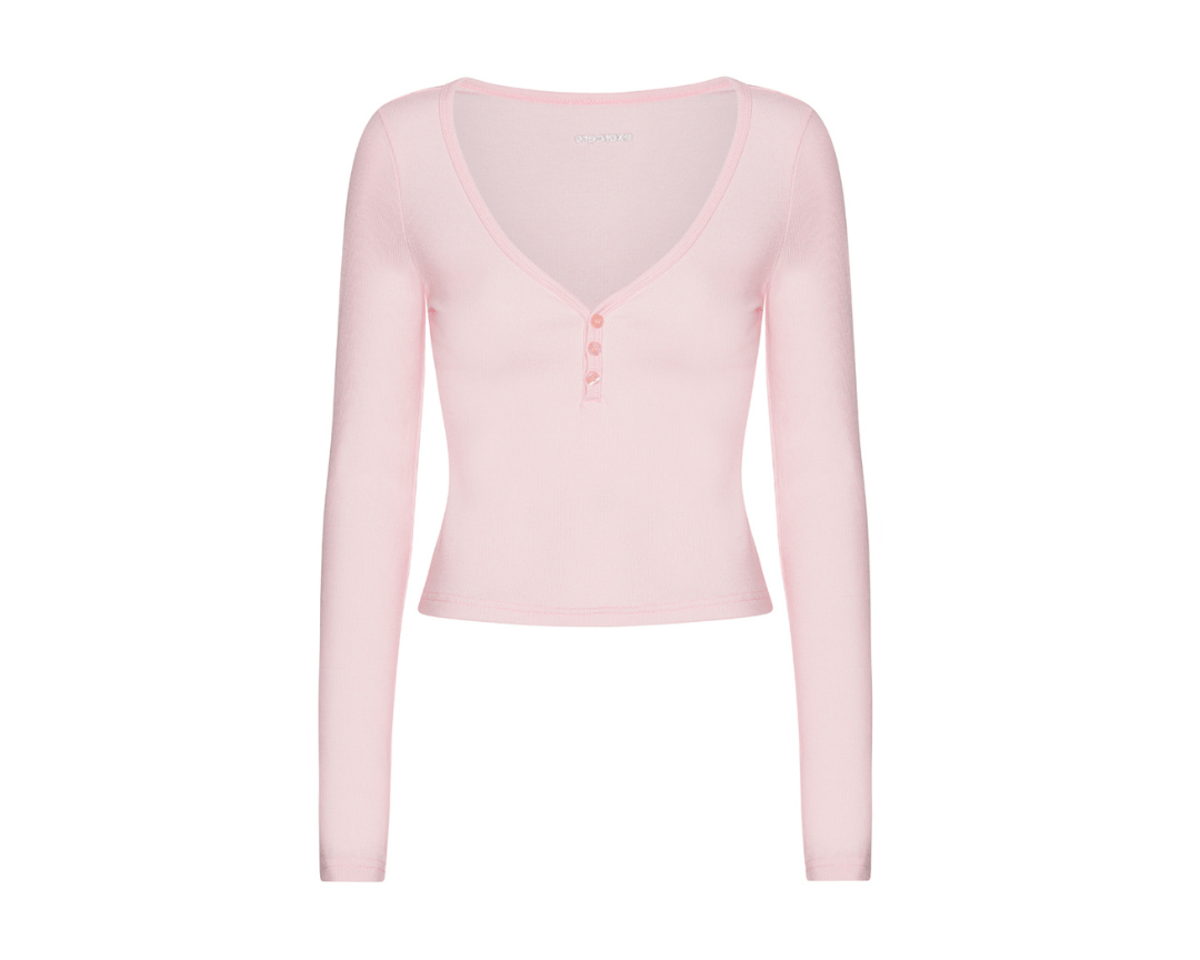 Exercere Rib Long Sleeve Rib Long Sleeve - Soft Pink