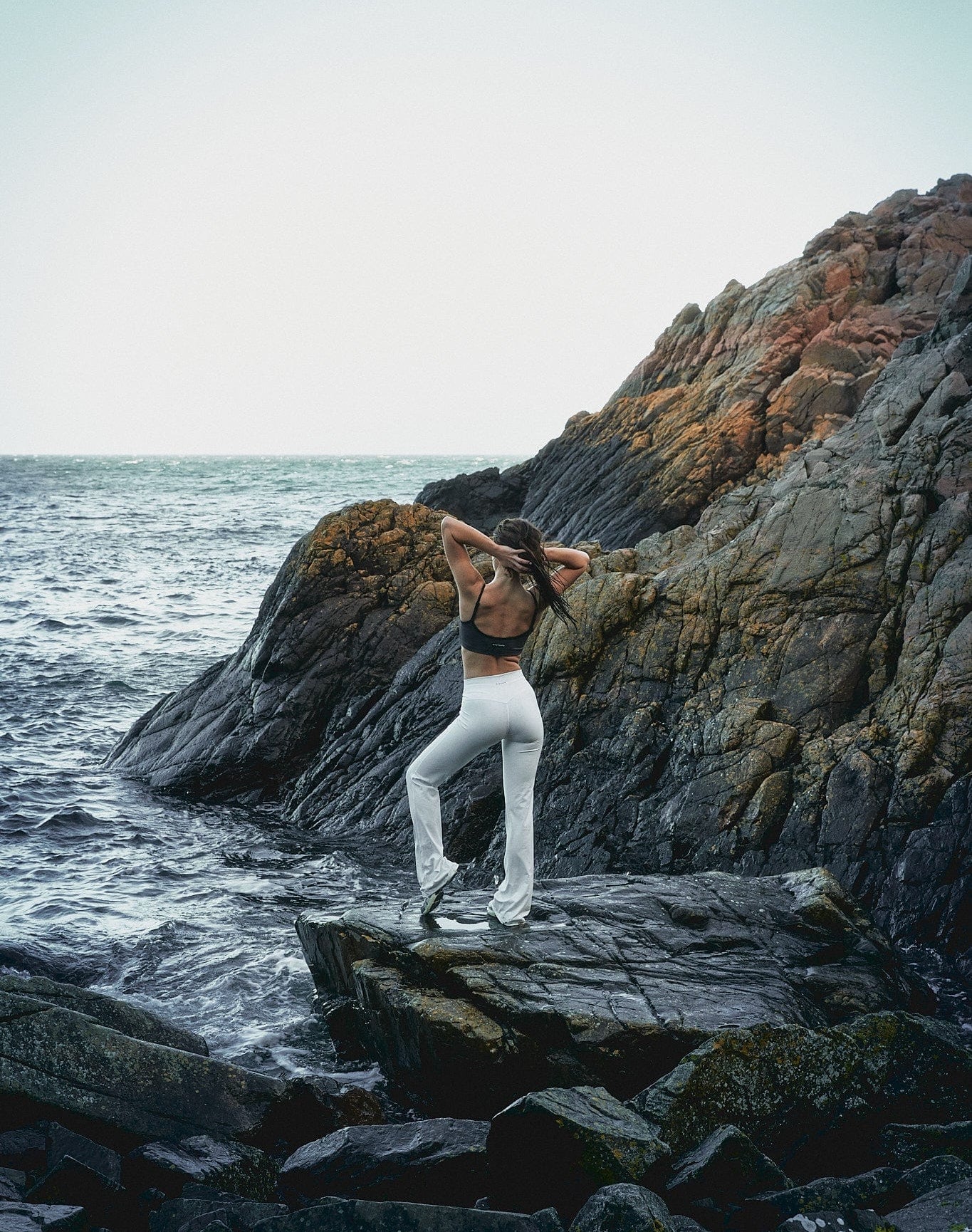 Exercere Tights Flare Yoga Pants - White