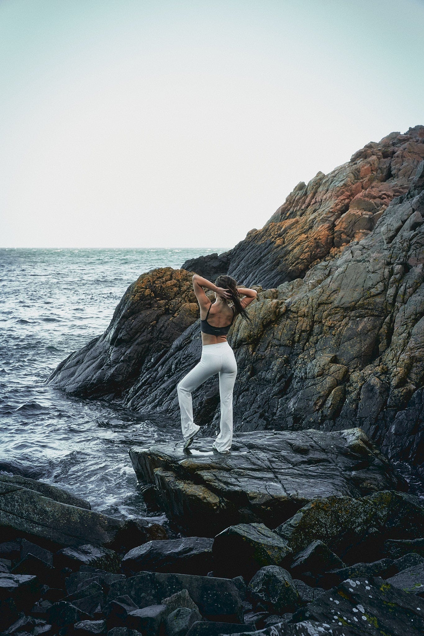 Exercere Tights Flare Yoga Pants - White