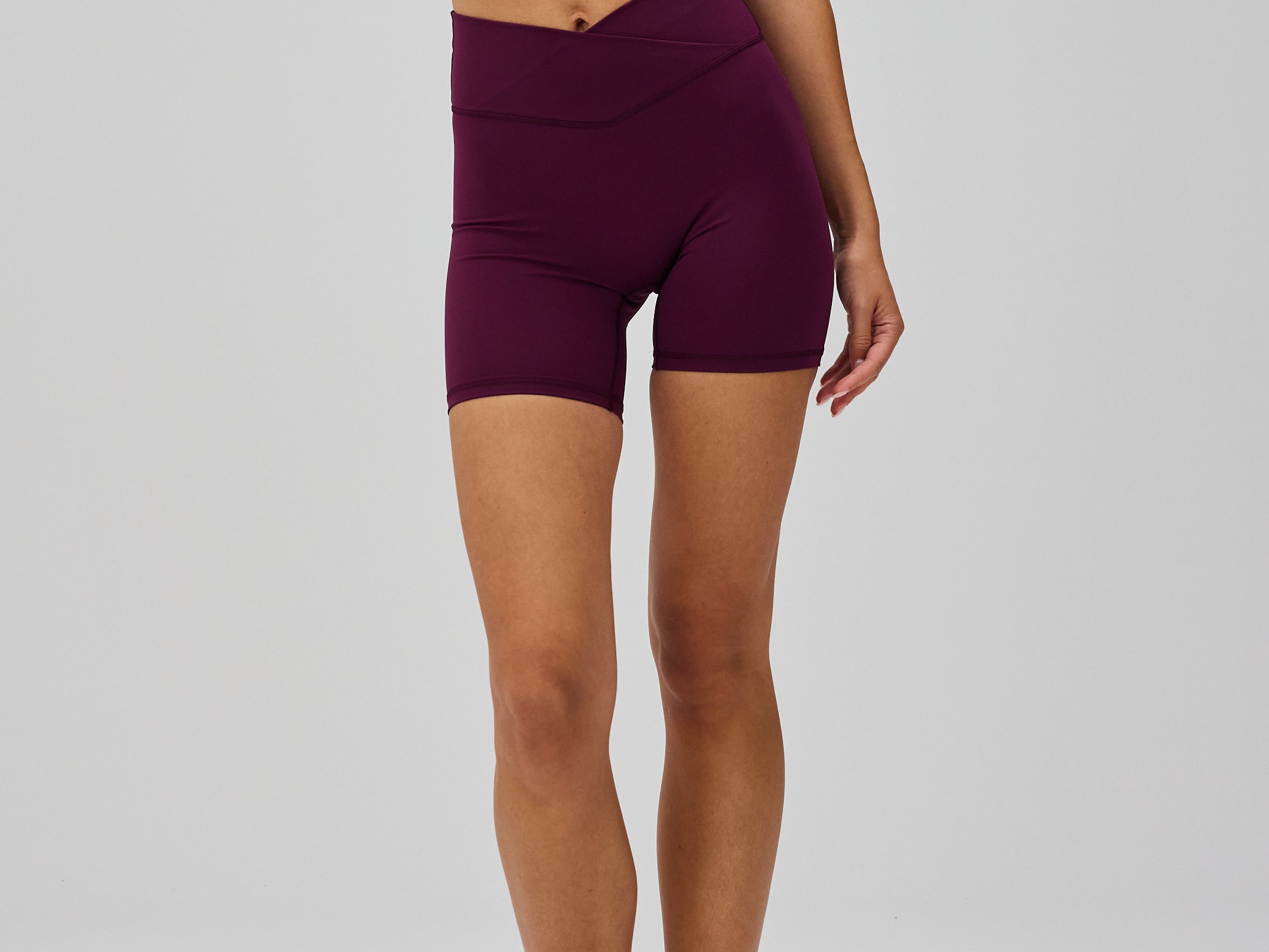Wrap Shorts - Deep Plum