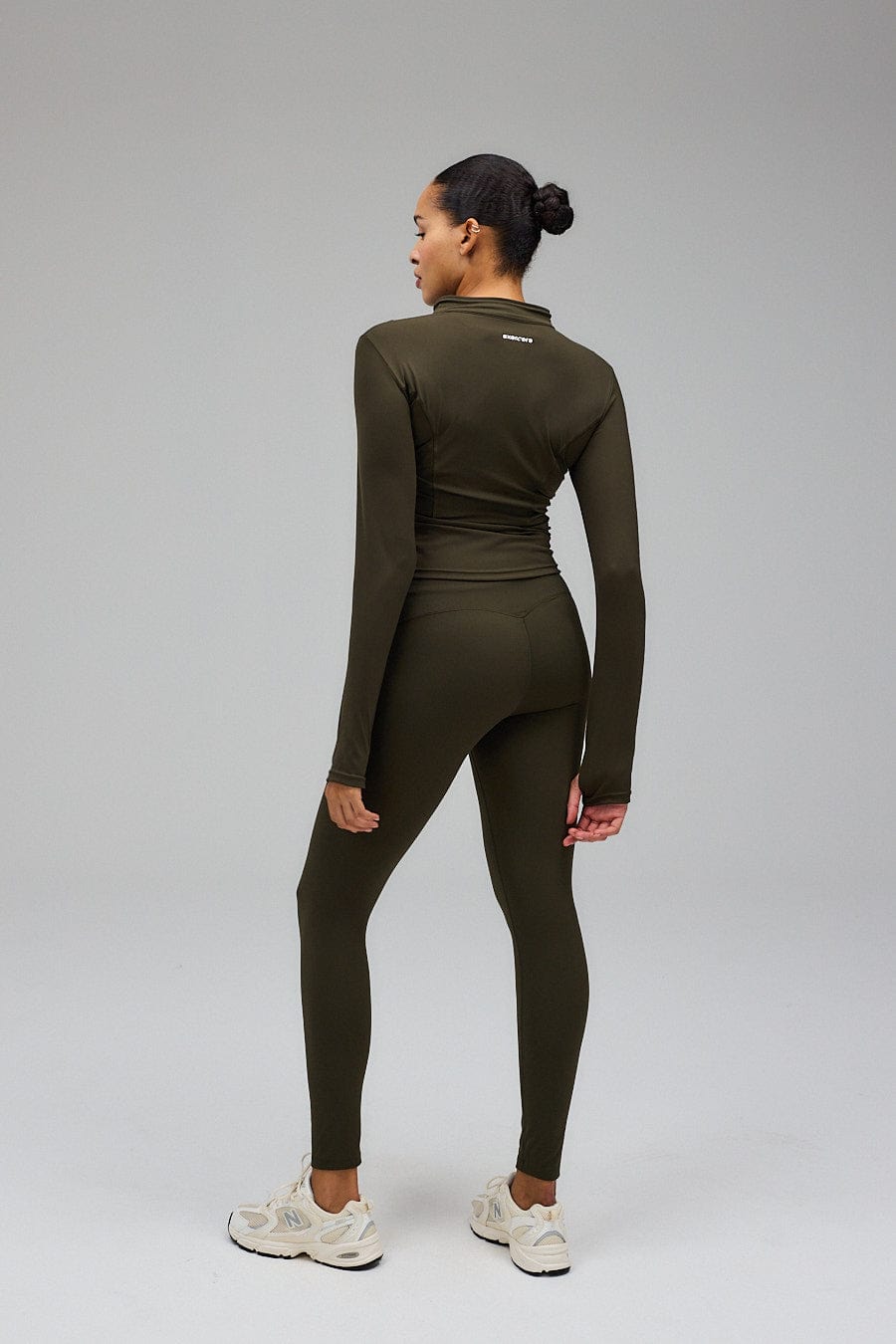 Exercere Blouses Hyper Zip Blouse - Forrest Green