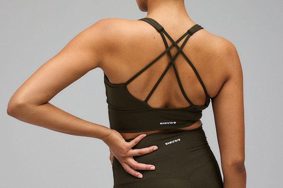 Exercere Sports Bras Neaty Bra - Forrest Green