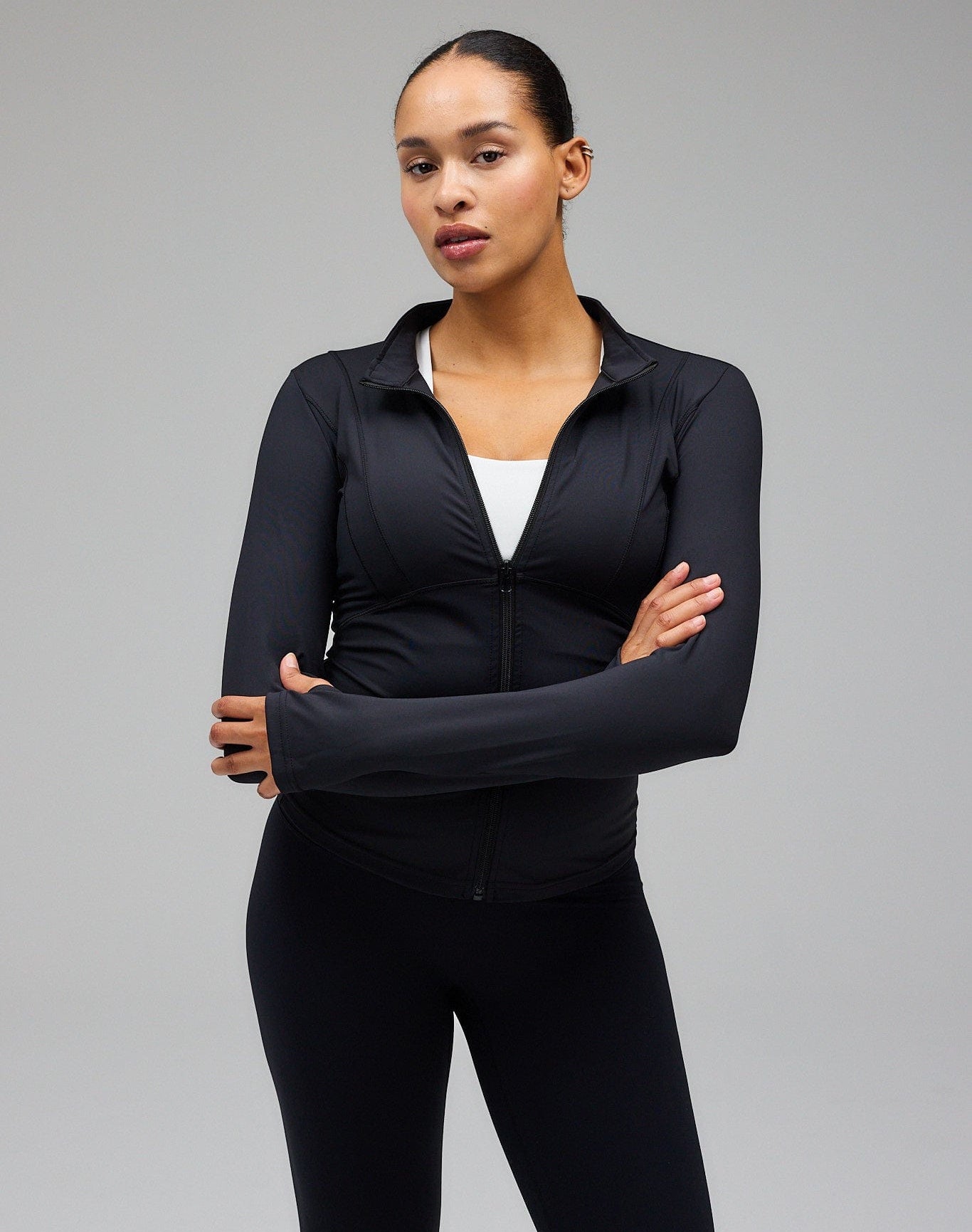 Exercere Blouses Hyper Zip Blouse - Black