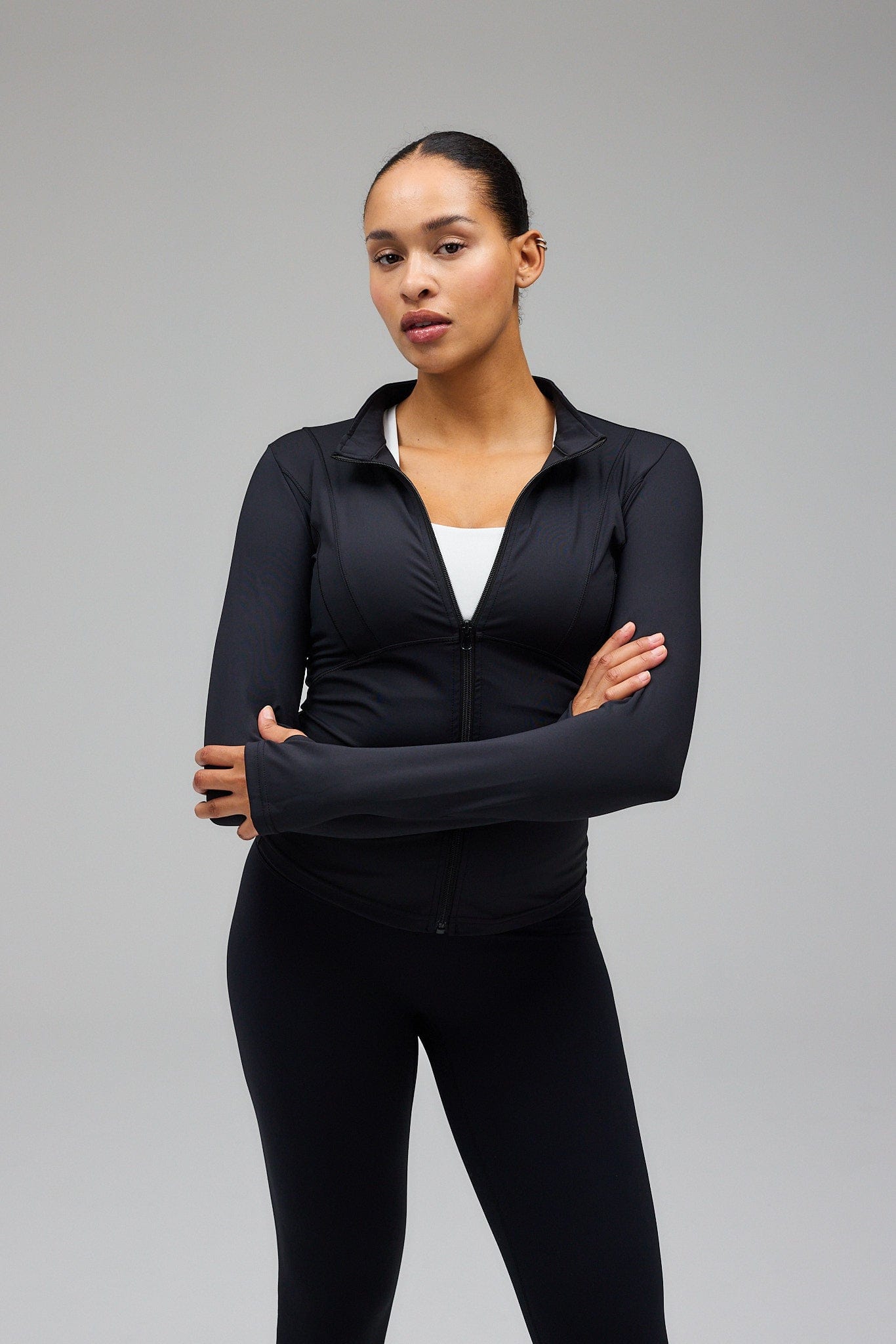 Exercere Blouses Hyper Zip Blouse - Black