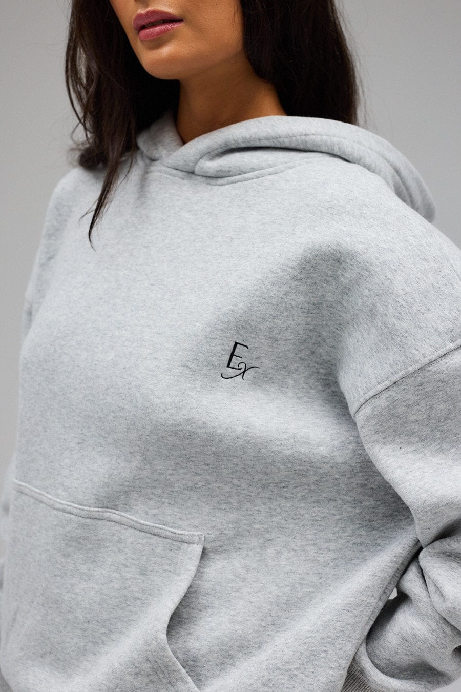 Exercere Blouses Hoodie - Grey Melange