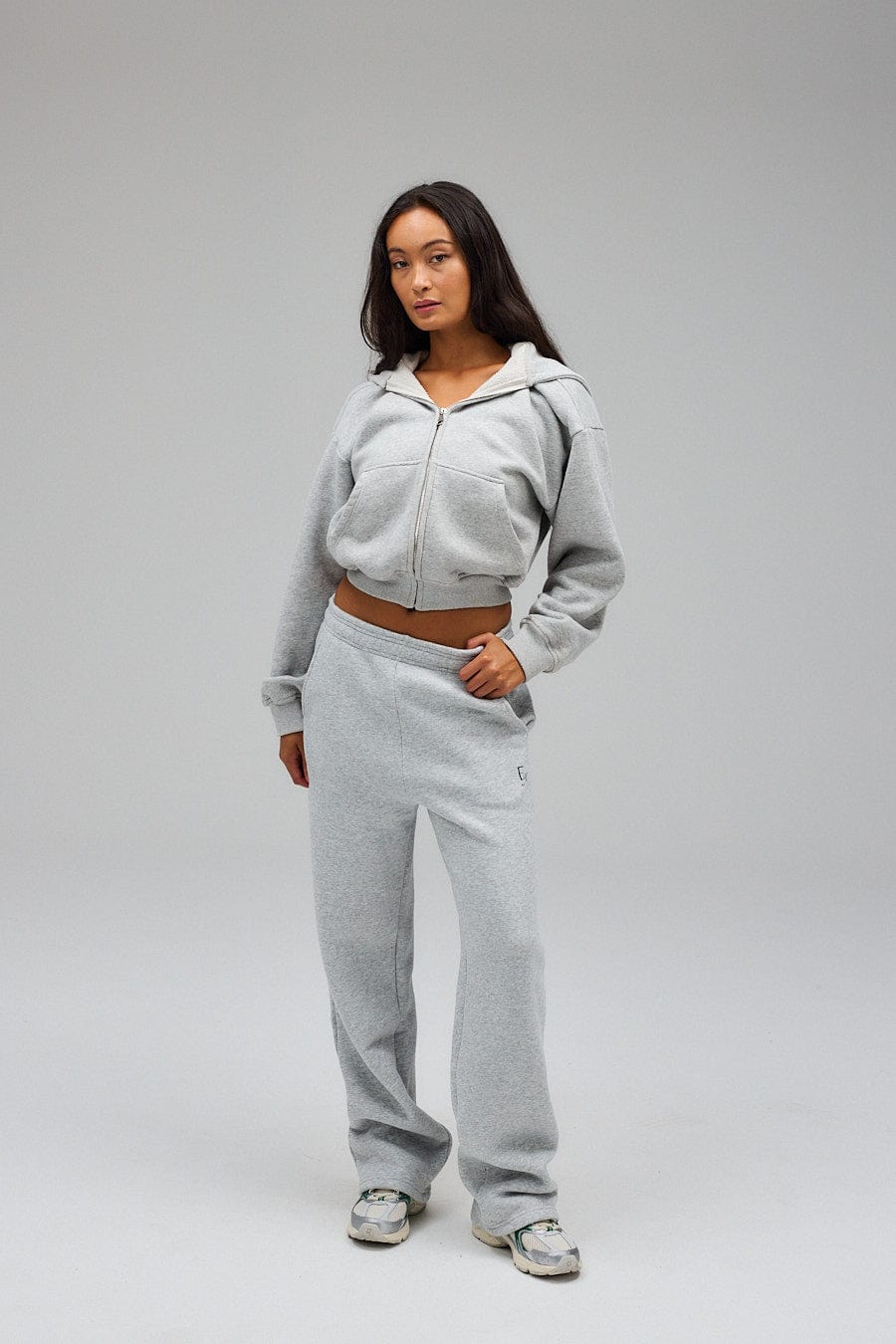 Exercere Sweat Wide Sweatpants - Grey Melange
