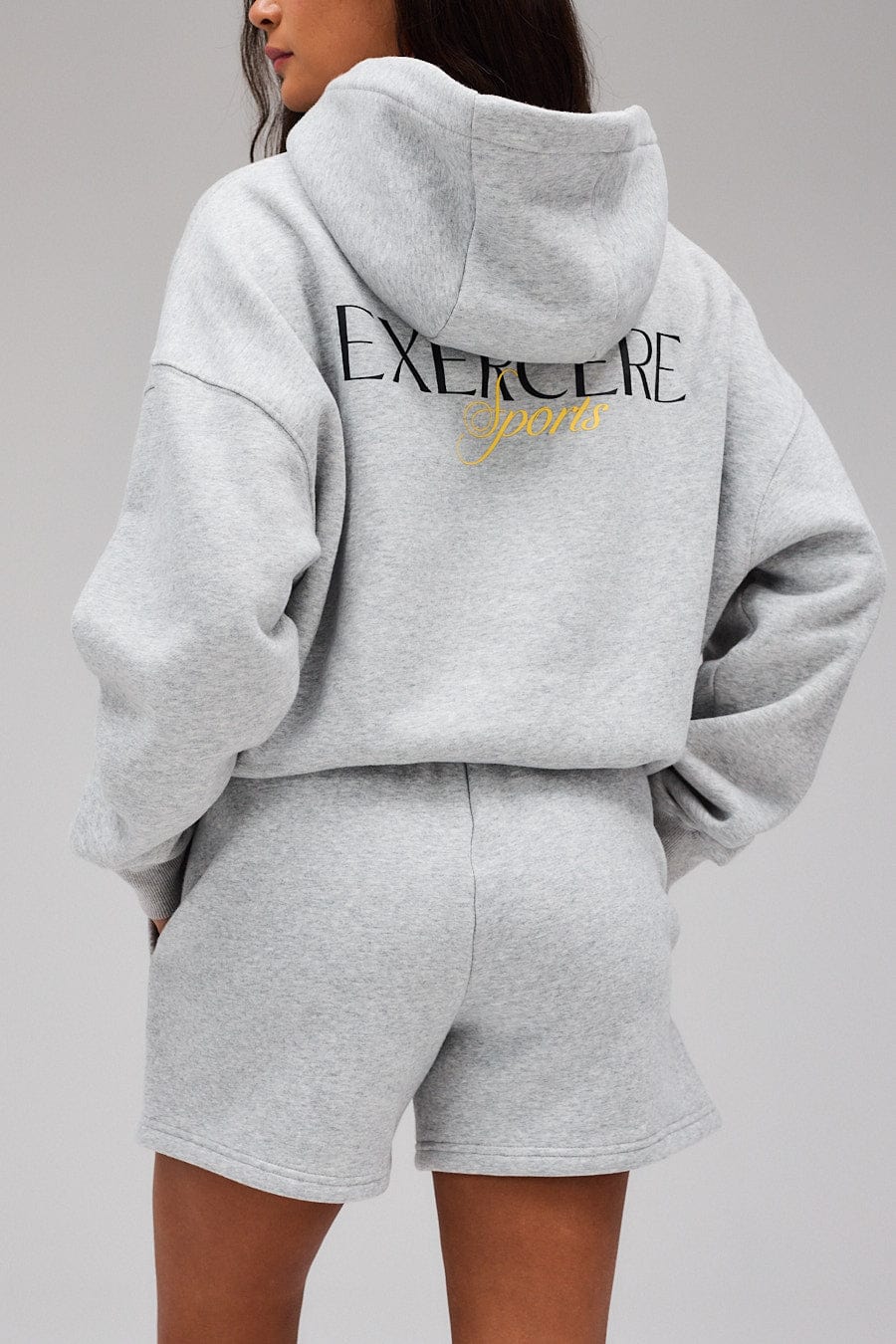 Exercere Sweat Sweat Shorts - Grey Melange