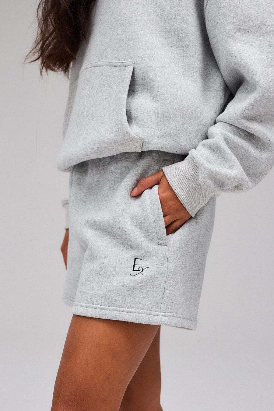 Exercere Sweat Sweat Shorts - Grey Melange