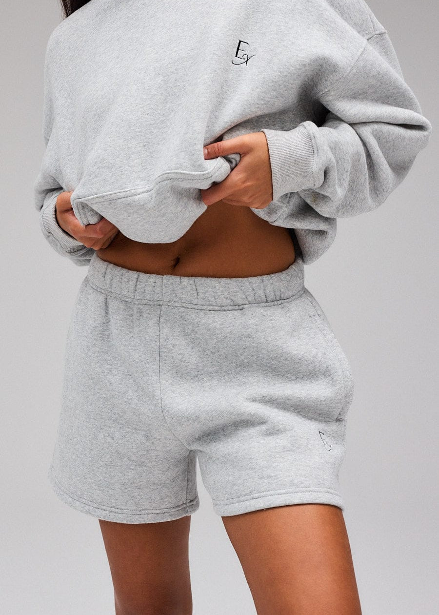 Exercere Sweat Sweat Shorts - Grey Melange