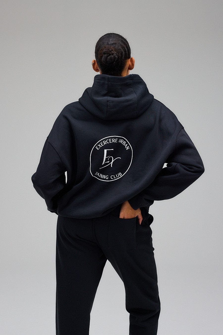 Exercere Blouses Hoodie - Black