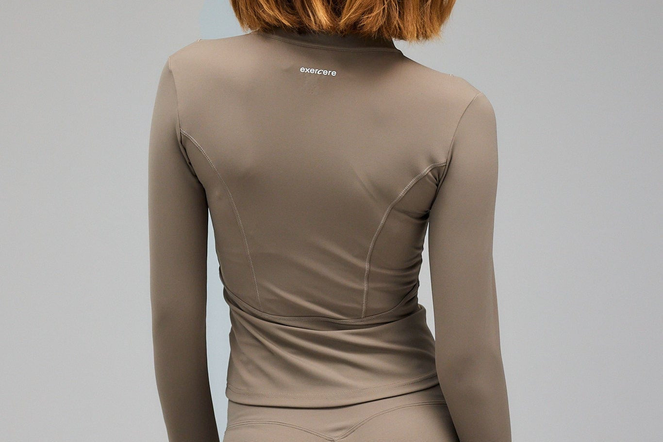 Exercere Blouses Hyper Zip Blouse - Sand Beige
