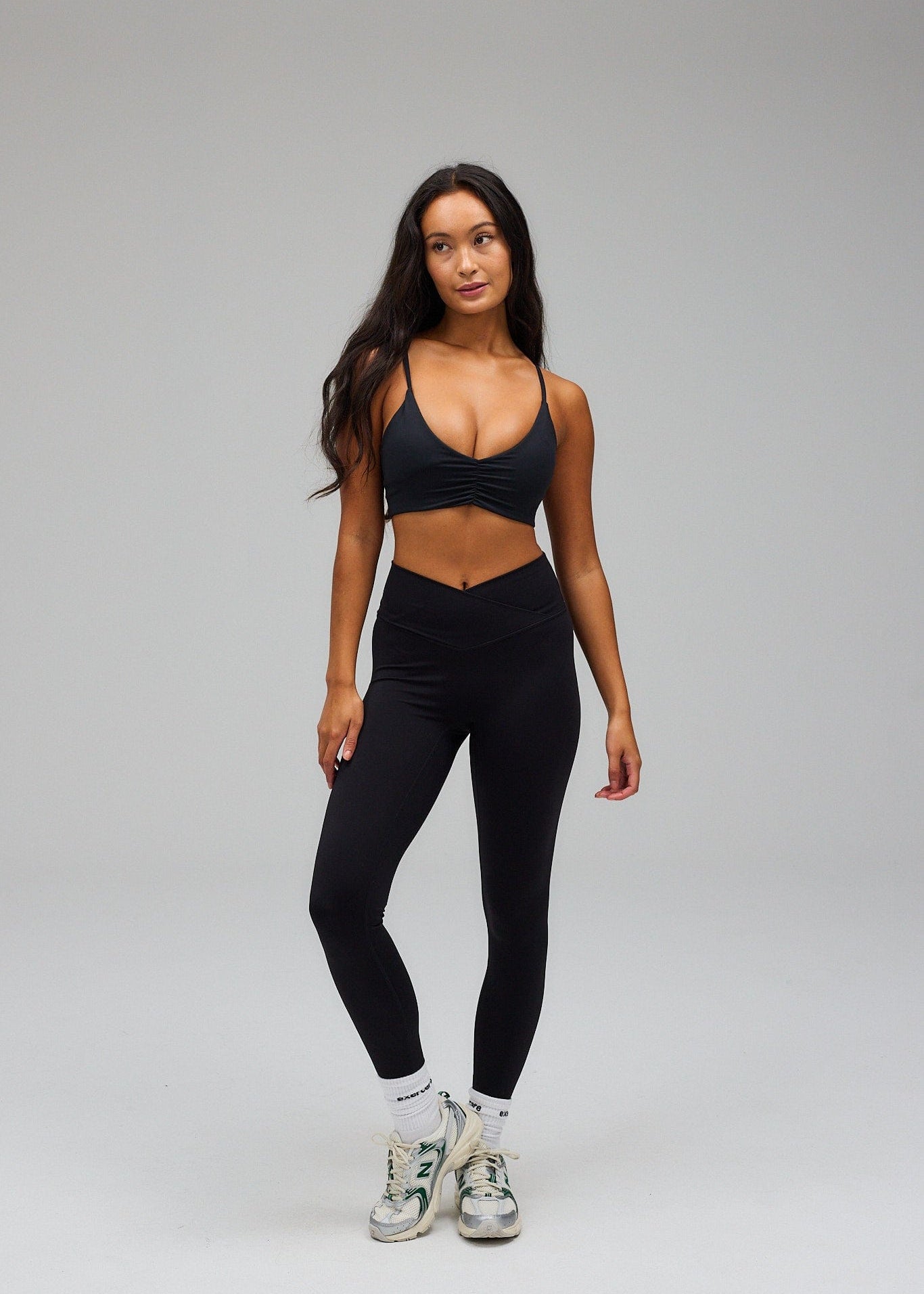 Exercere Sports Bras Scrunch Bra - Black