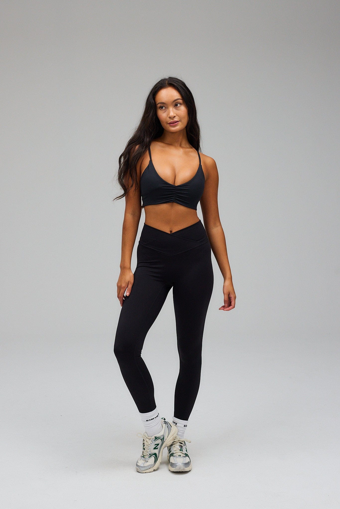 Exercere Sports Bras Scrunch Bra - Black