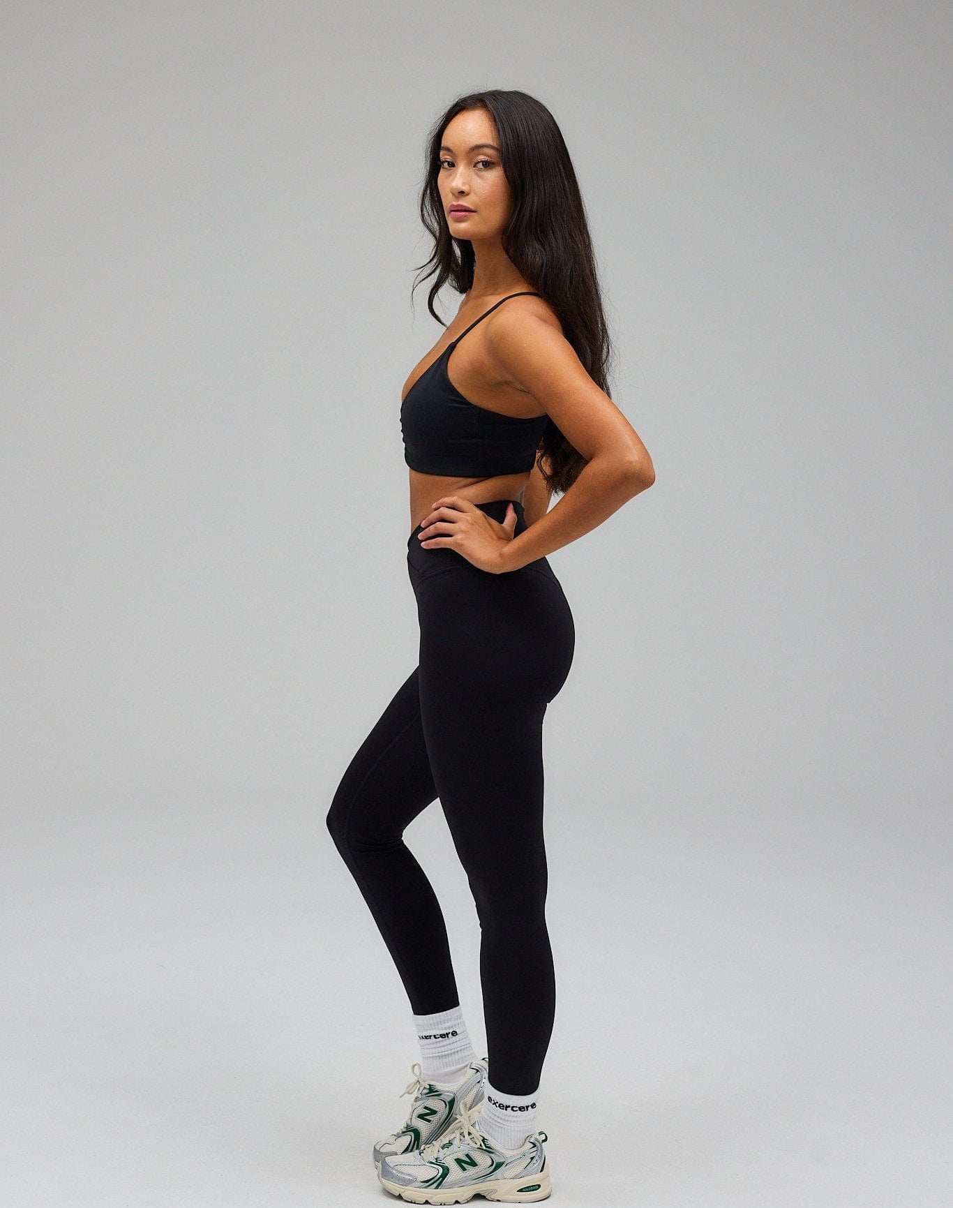 Exercere Sports Bras Scrunch Bra - Black