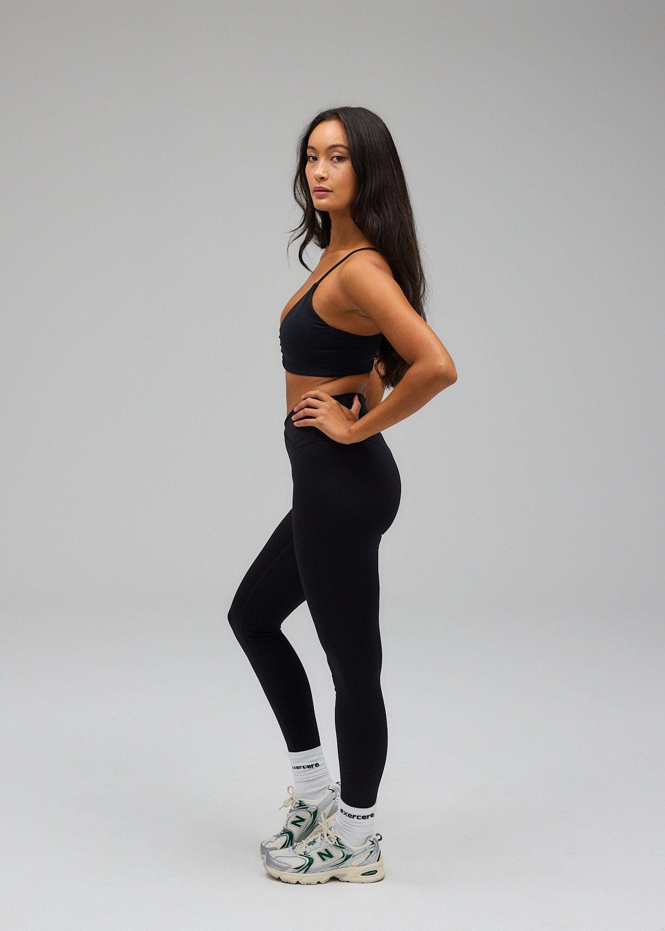 Exercere Sports Bras Scrunch Bra - Black