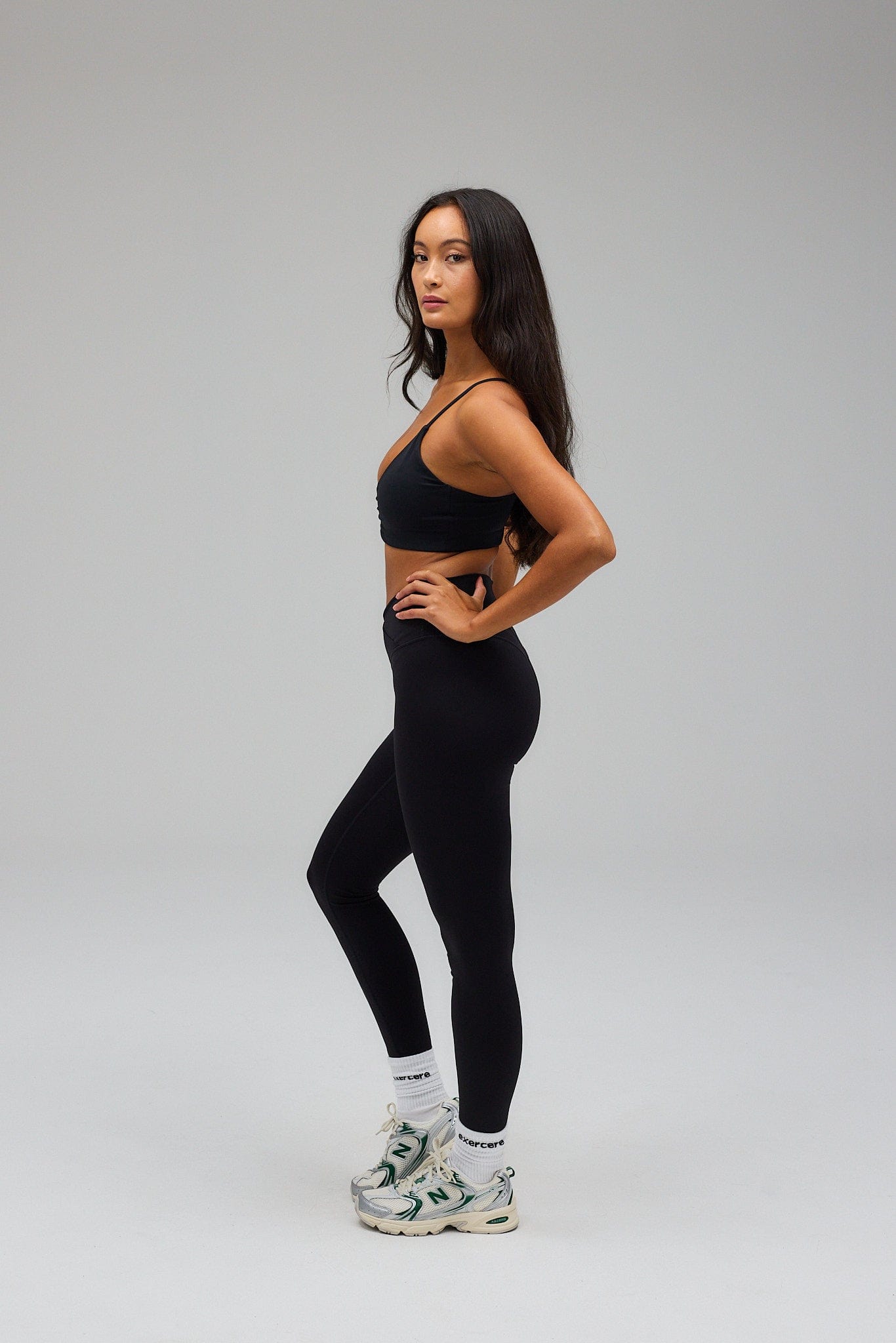 Exercere Sports Bras Scrunch Bra - Black