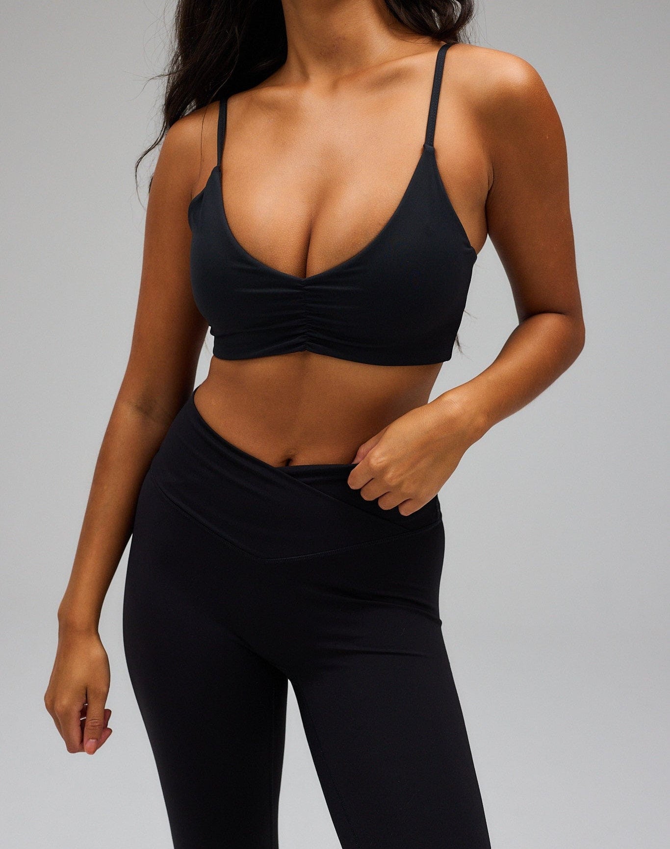 Exercere Sports Bras Scrunch Bra - Black