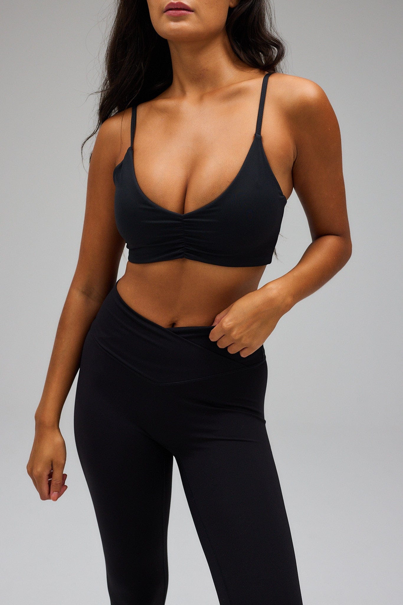 Exercere Sports Bras Scrunch Bra - Black