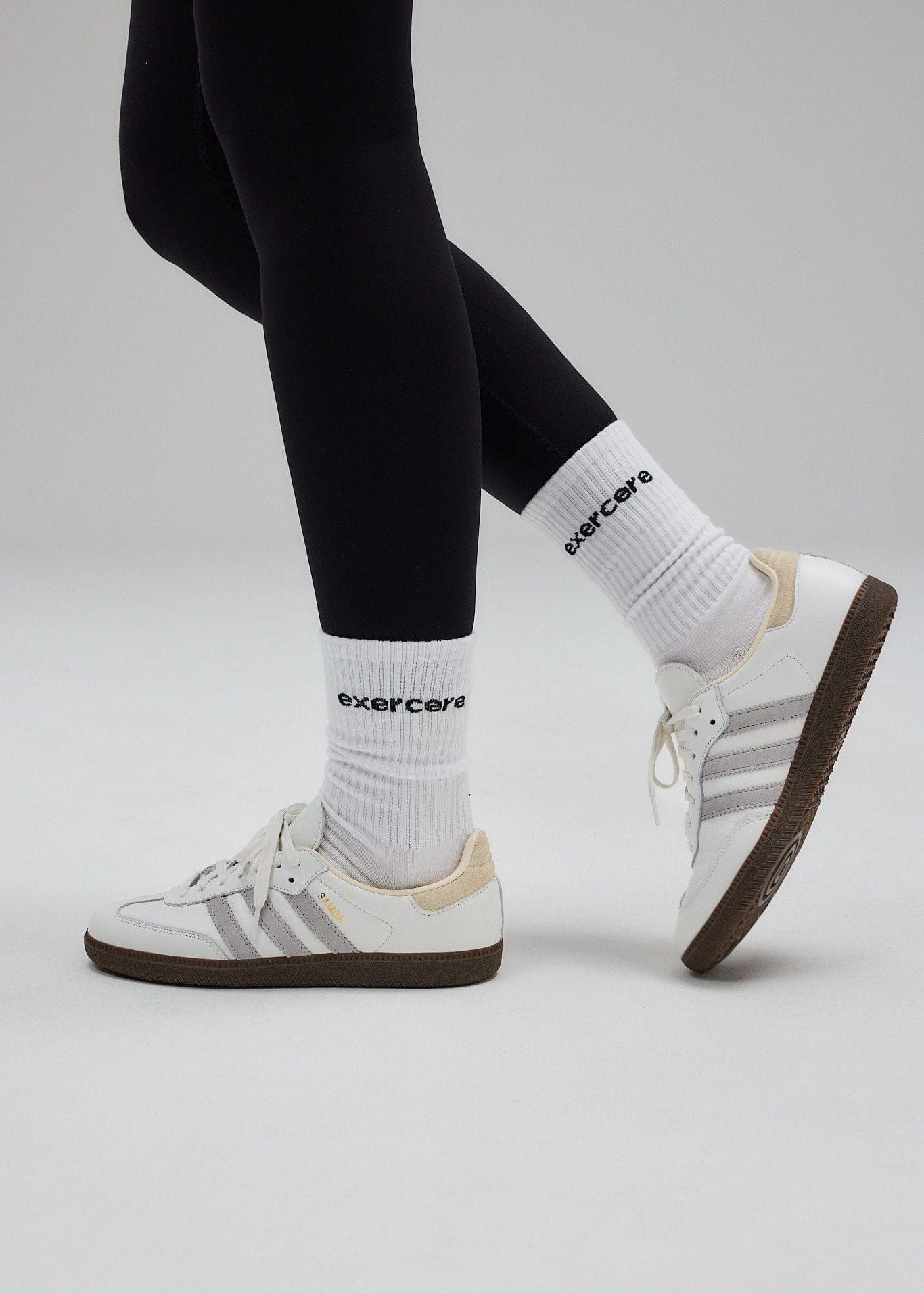 Exercere Socks One Size Logo Socks - White
