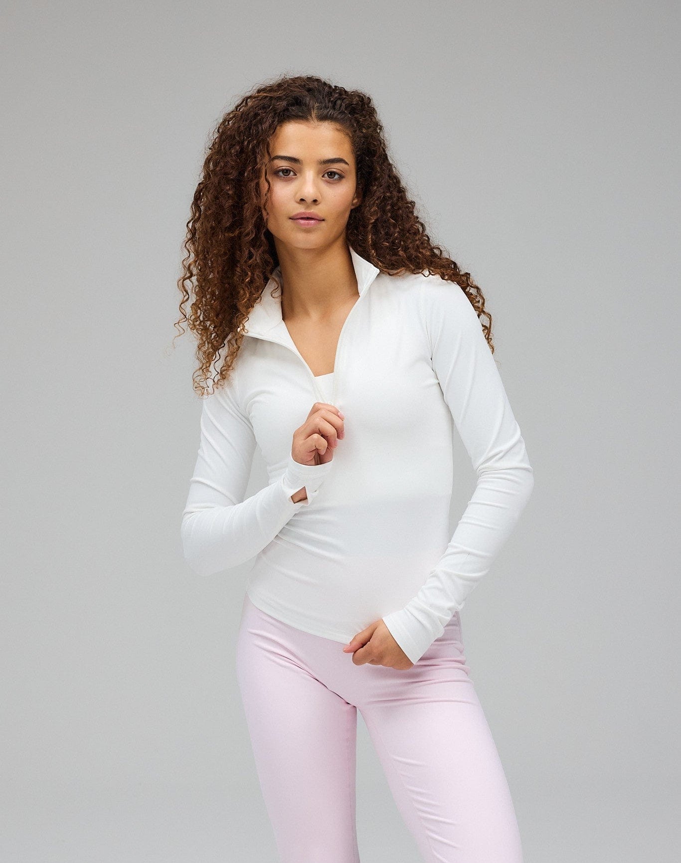 Exercere Blouses Sculpt Long Sleeve - White