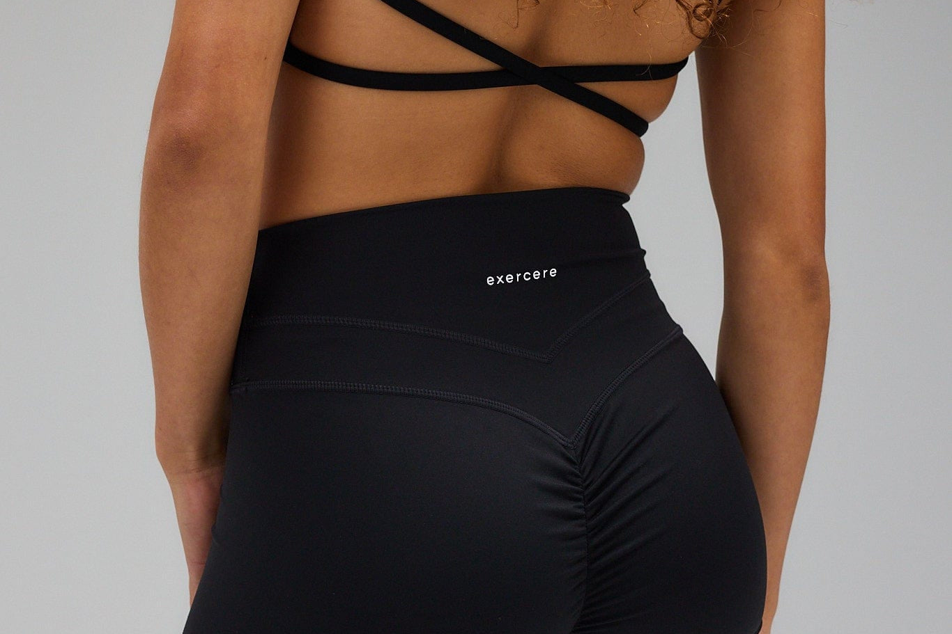 Exercere Shorts Sculpt Scrunch Shorts - Black