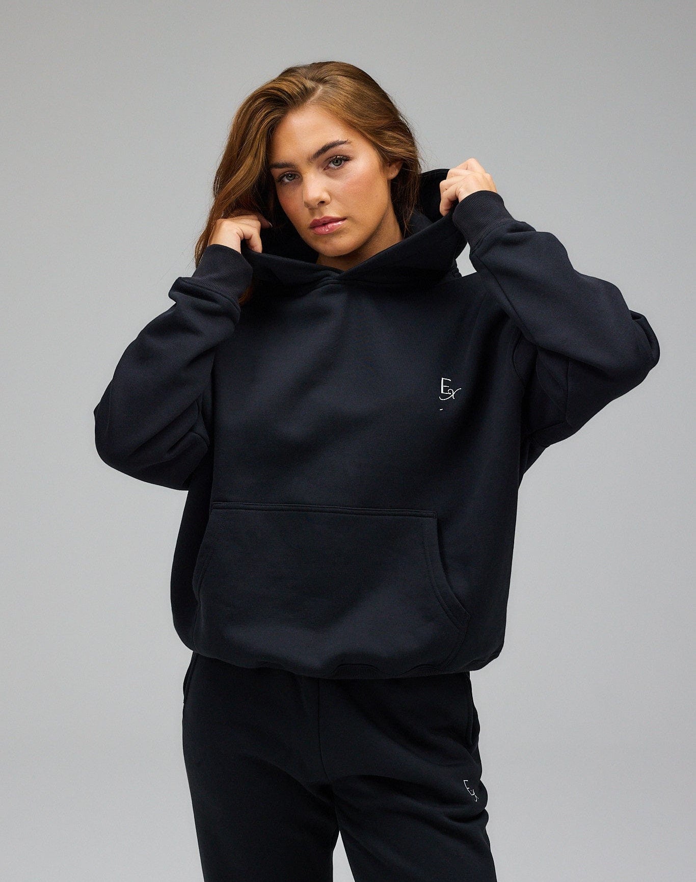 Exercere Blouses Hoodie - Black