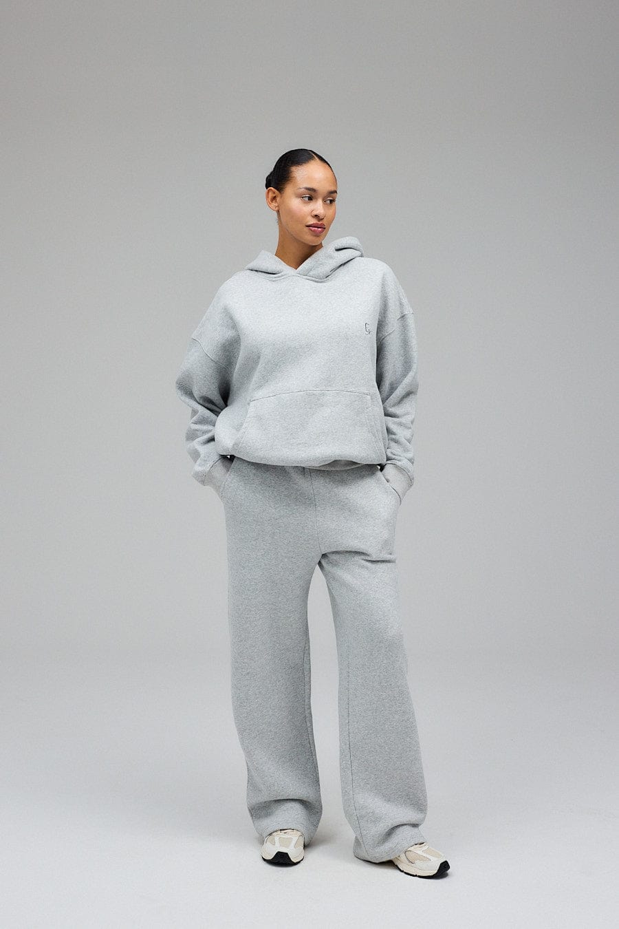 Exercere Sweat Wide Sweatpants - Grey Melange