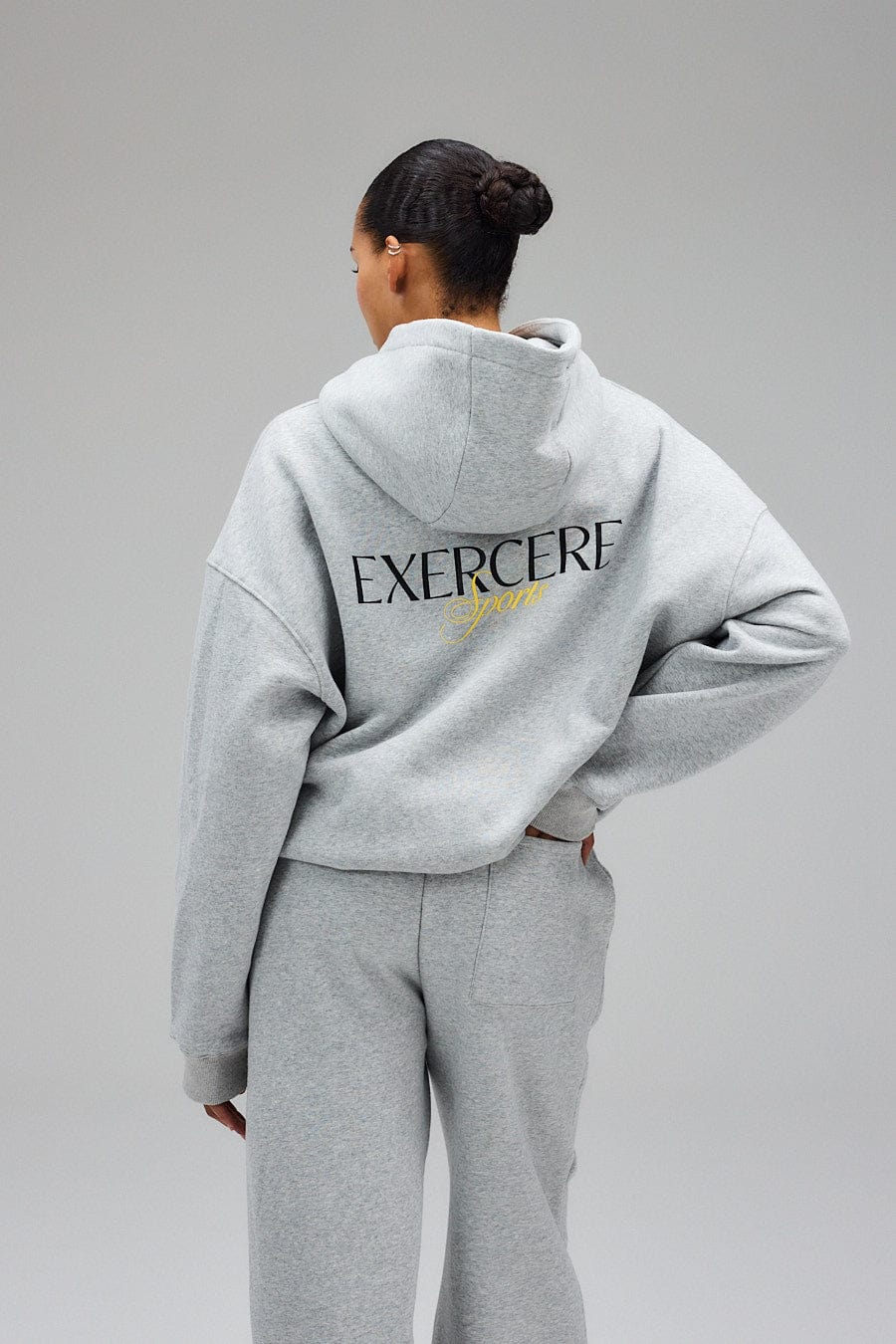 Exercere Blouses Hoodie - Grey Melange