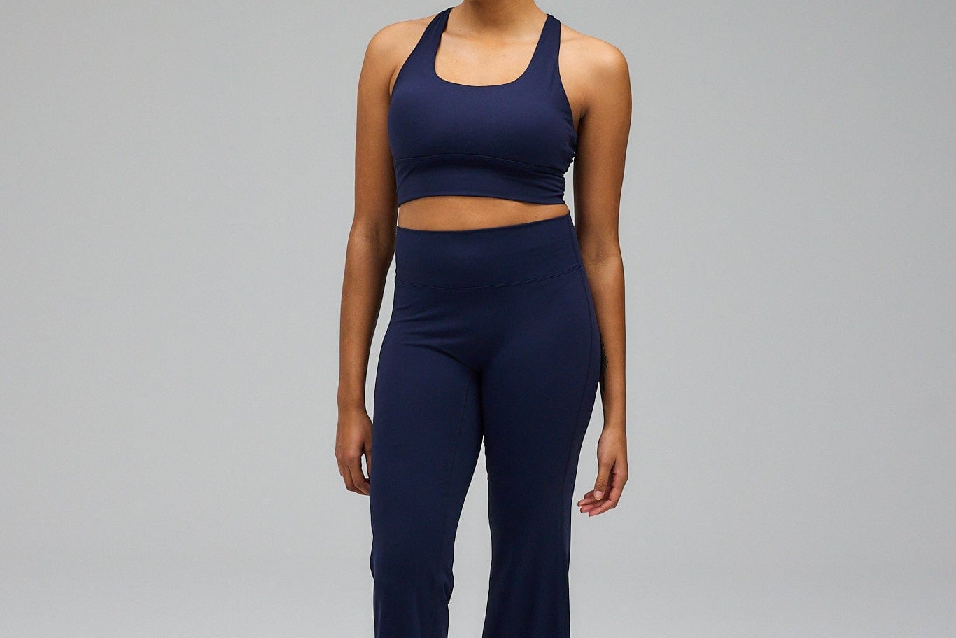 Exercere Tights Flare Yoga Pants - Navy