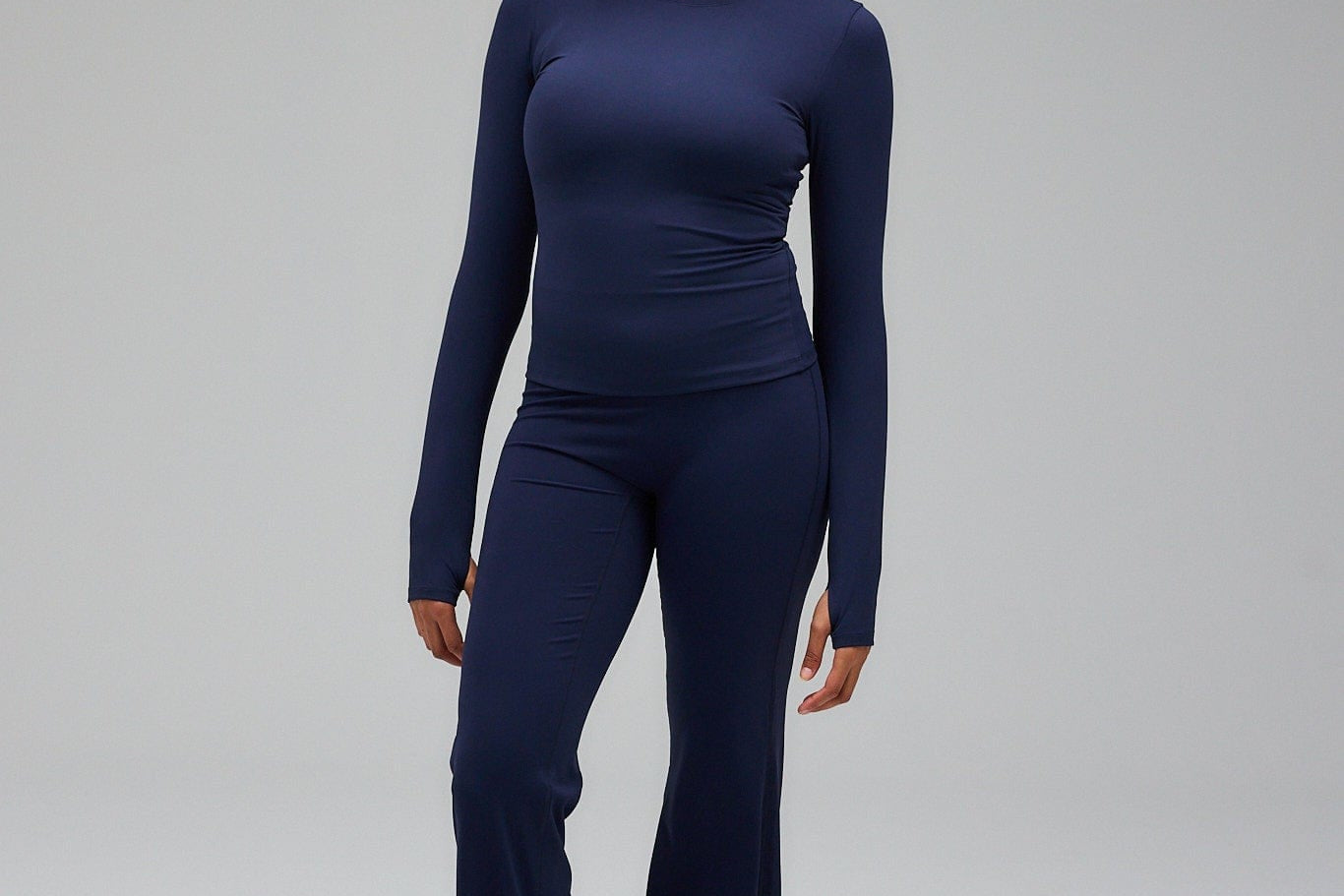 Exercere Tights Flare Yoga Pants - Navy