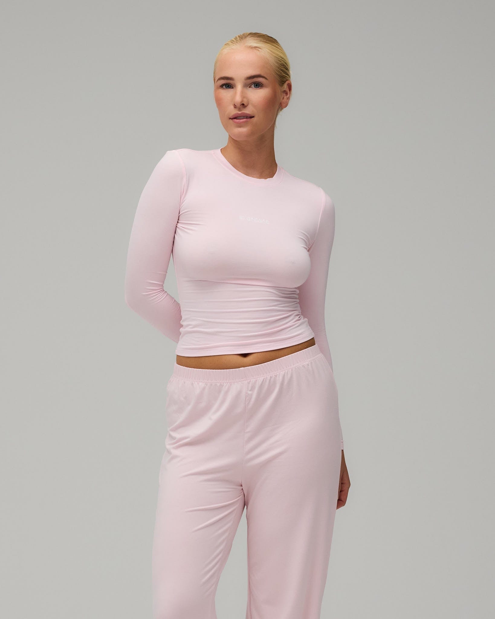 Exercere Blouses Jersey Long Sleeve - Soft Pink