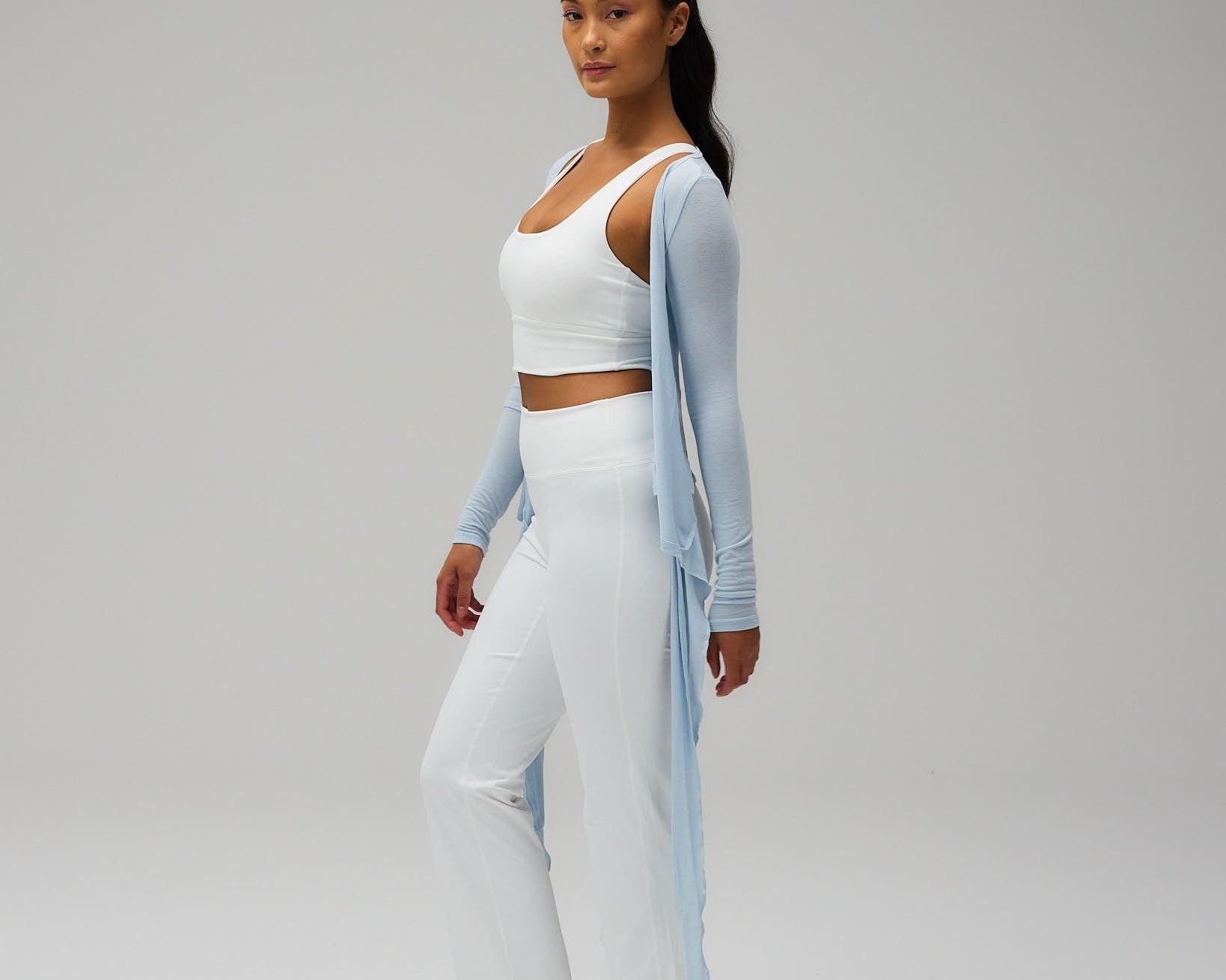 Exercere Blouses Ballet Wrap Blouse - Powder Blue