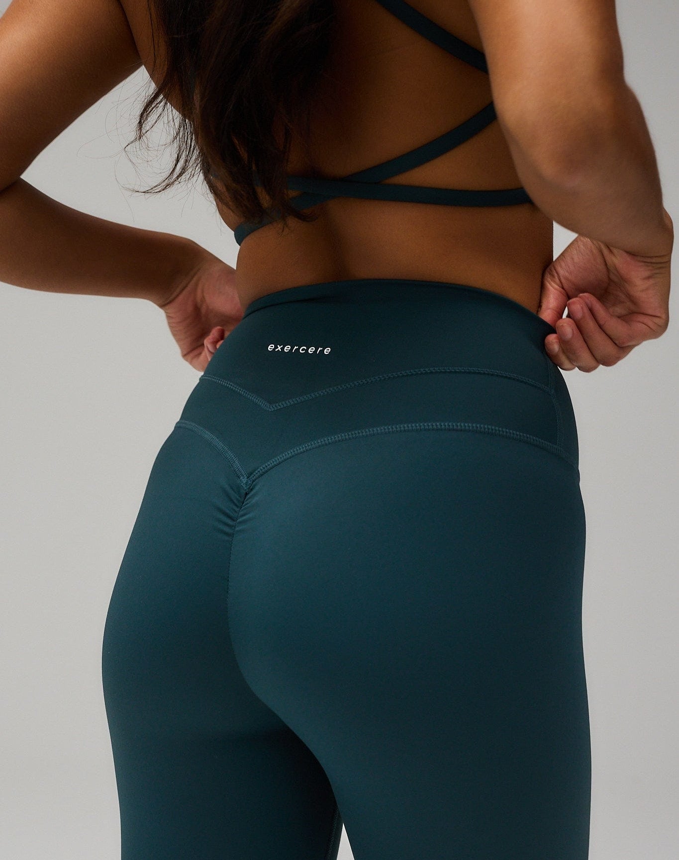 Exercere Tights Sculpt Scrunch Tights - Sea Green