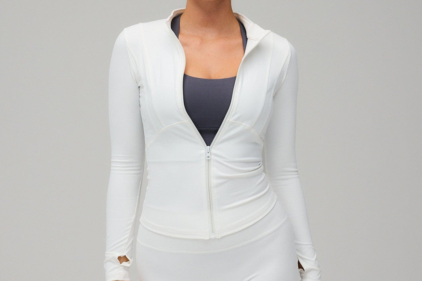 Exercere Blouses Hyper Zip Blouse - White
