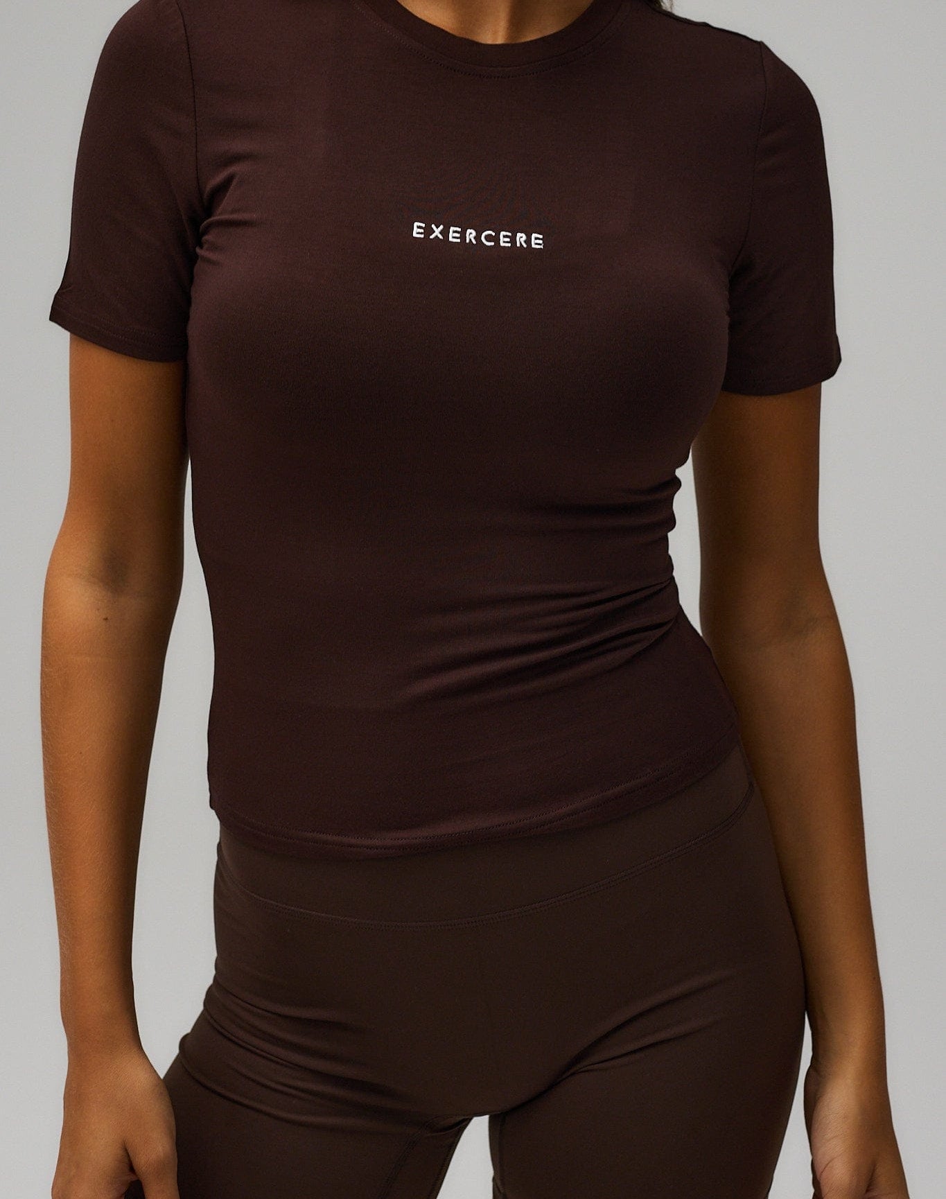 Exercere Tops Jersey T-shirt - Coffee