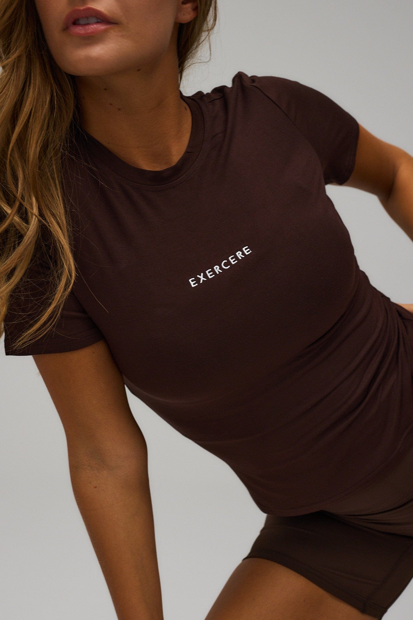 Exercere Tops Jersey T-shirt - Coffee