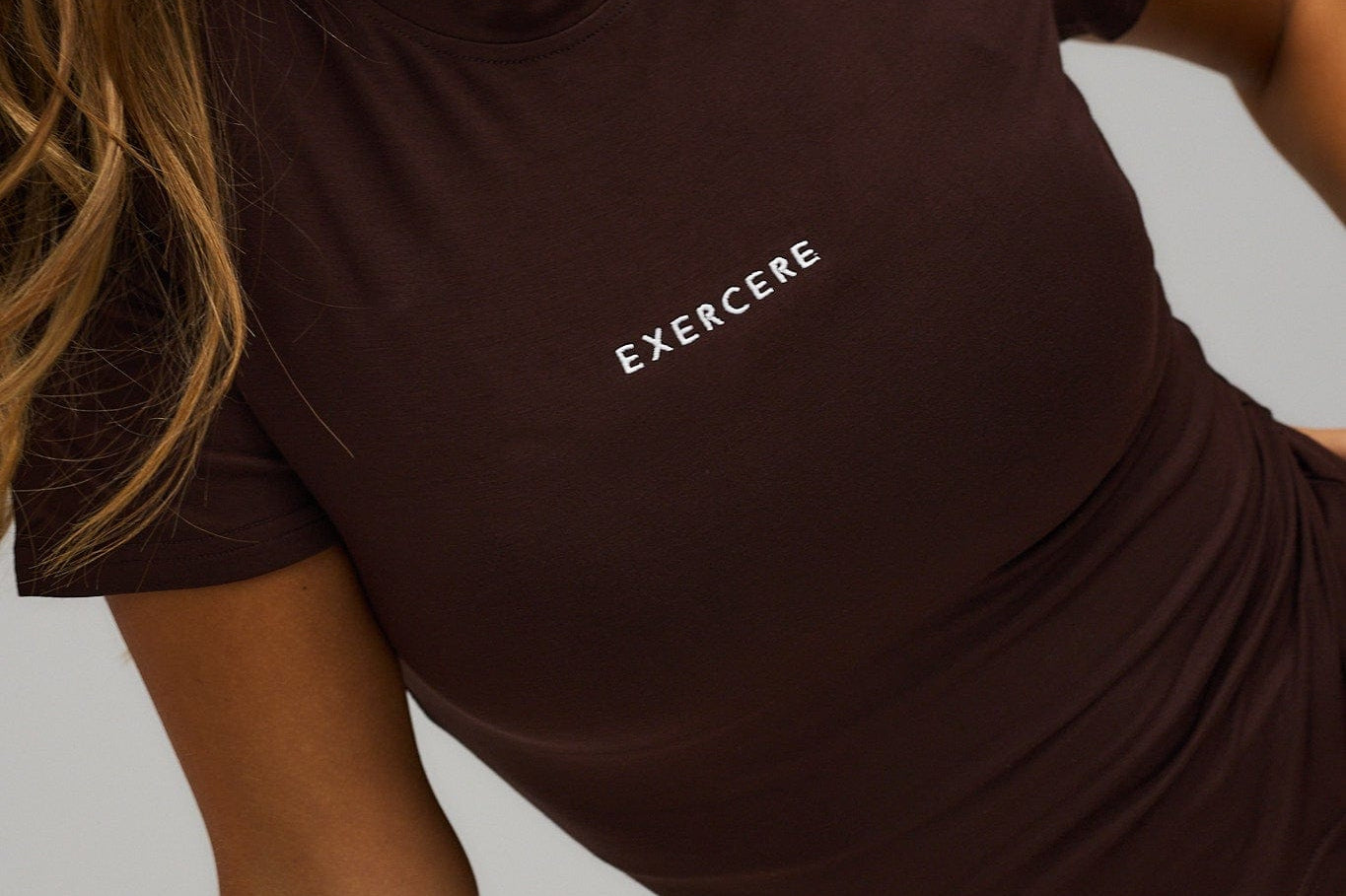 Exercere Tops Jersey T-shirt - Coffee