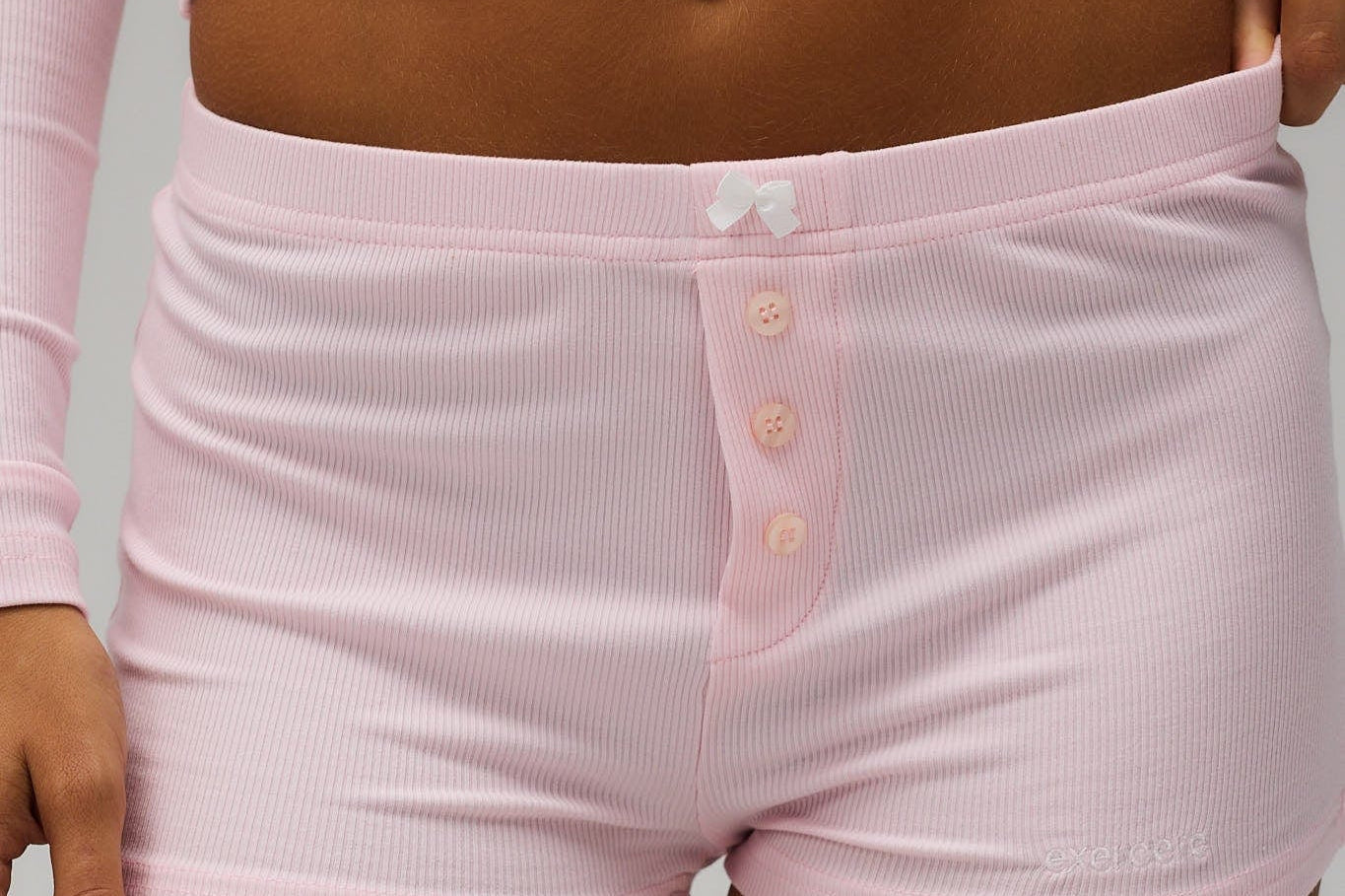 Exercere Rib Night Shorts Rib Night Shorts - Soft Pink