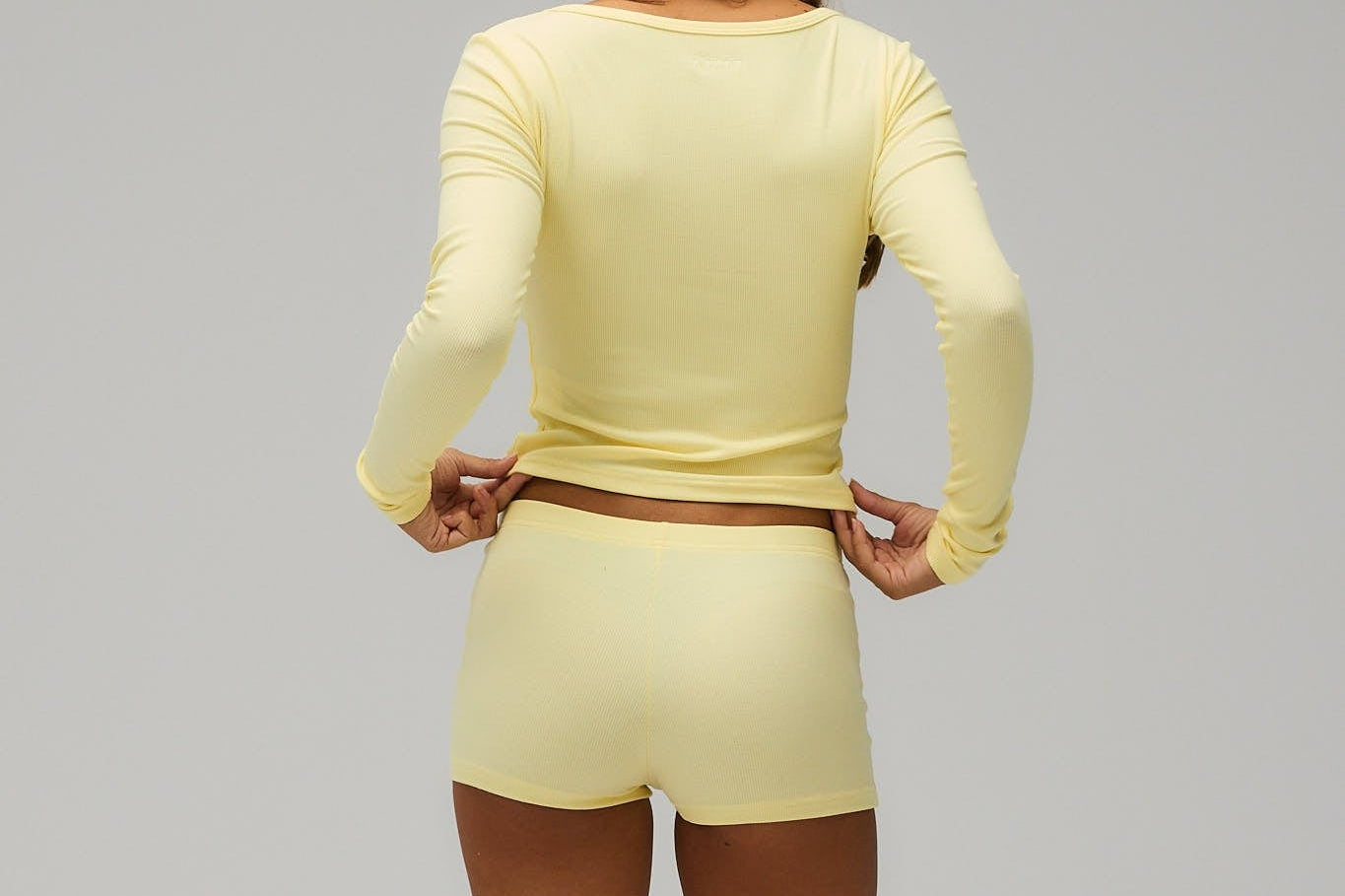 Exercere Rib Long Sleeve Rib Long Sleeve - Banana