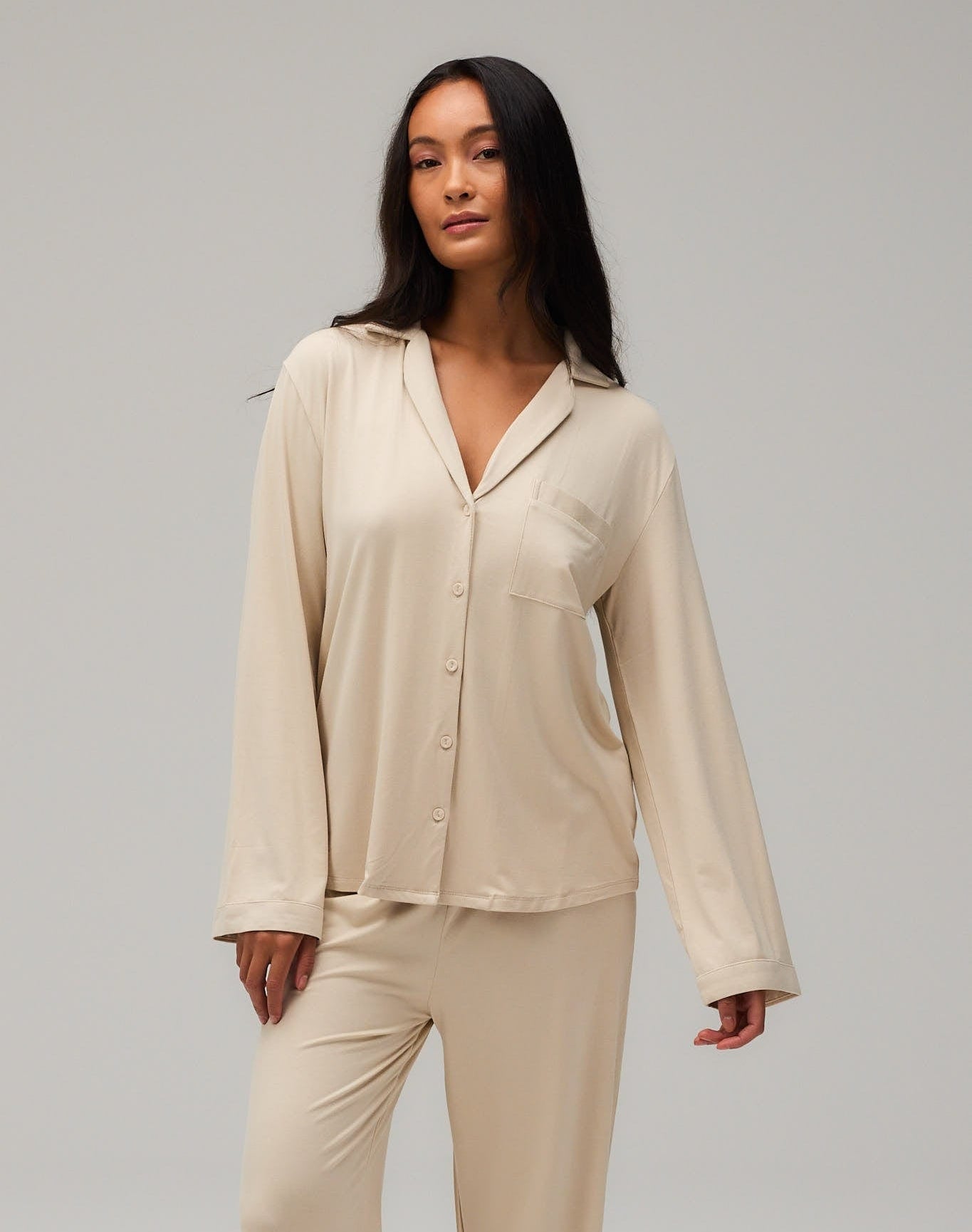 Exercere Pyjamas Blouse Pyjamas Blouse - Oatmilk