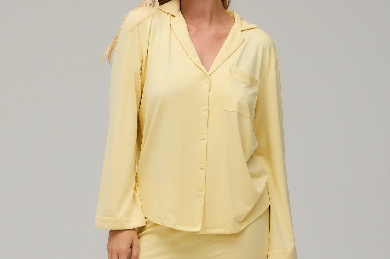 Exercere Pyjamas Blouse Pyjamas Blouse - Banana