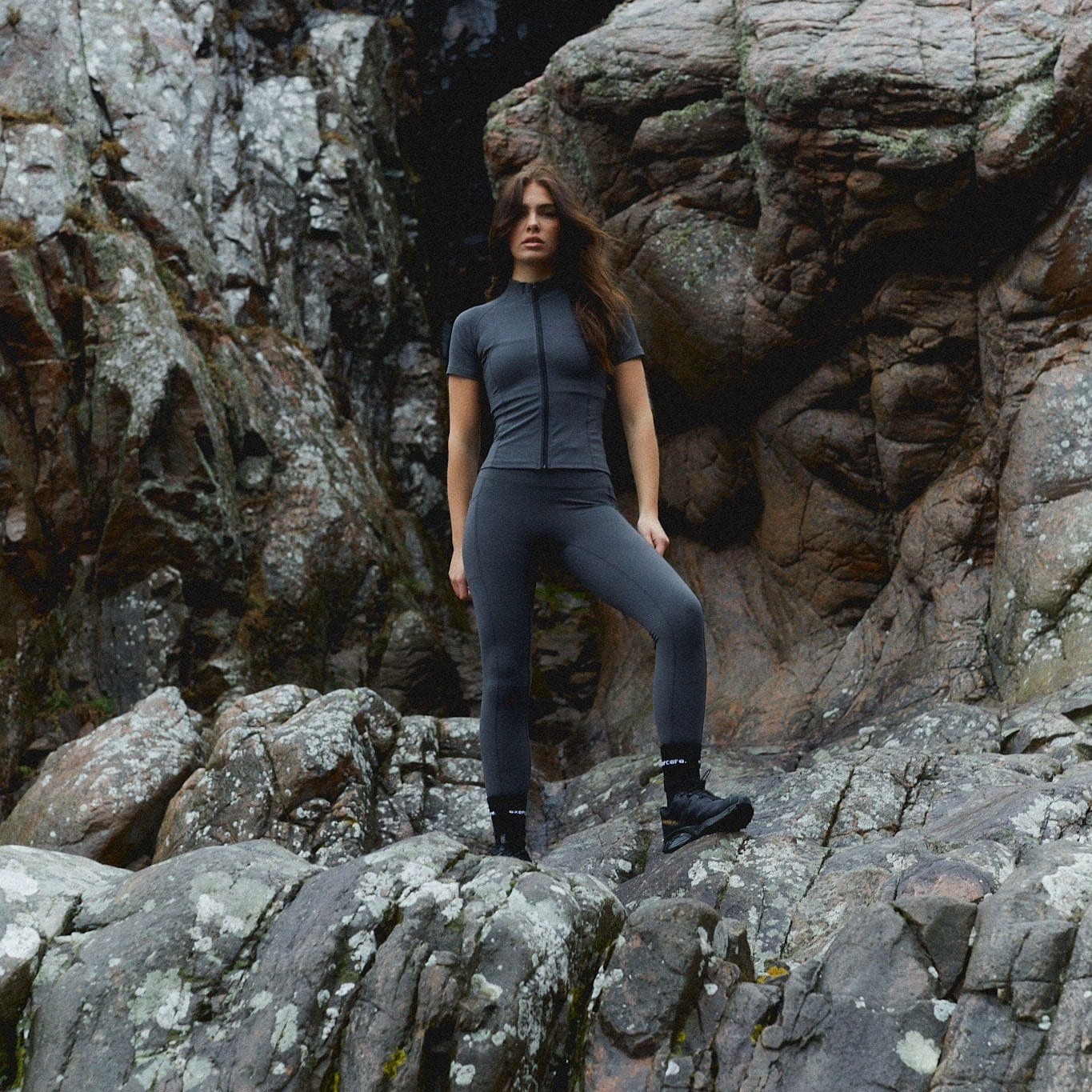 Exercere Tights Active Pocket Tights - Slate Grey