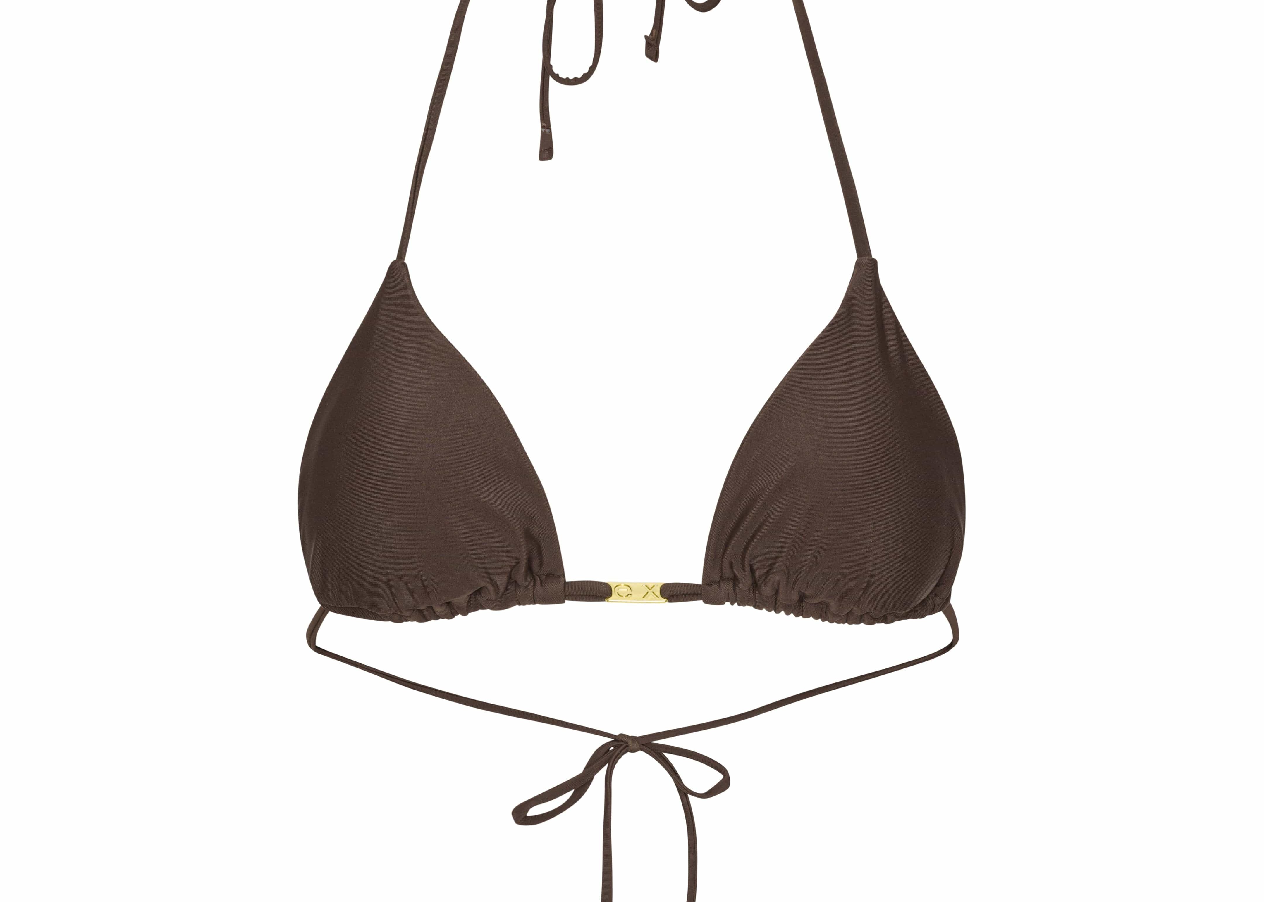 Exercere Bikini top Triangle Bikini Top - Pecan Brown