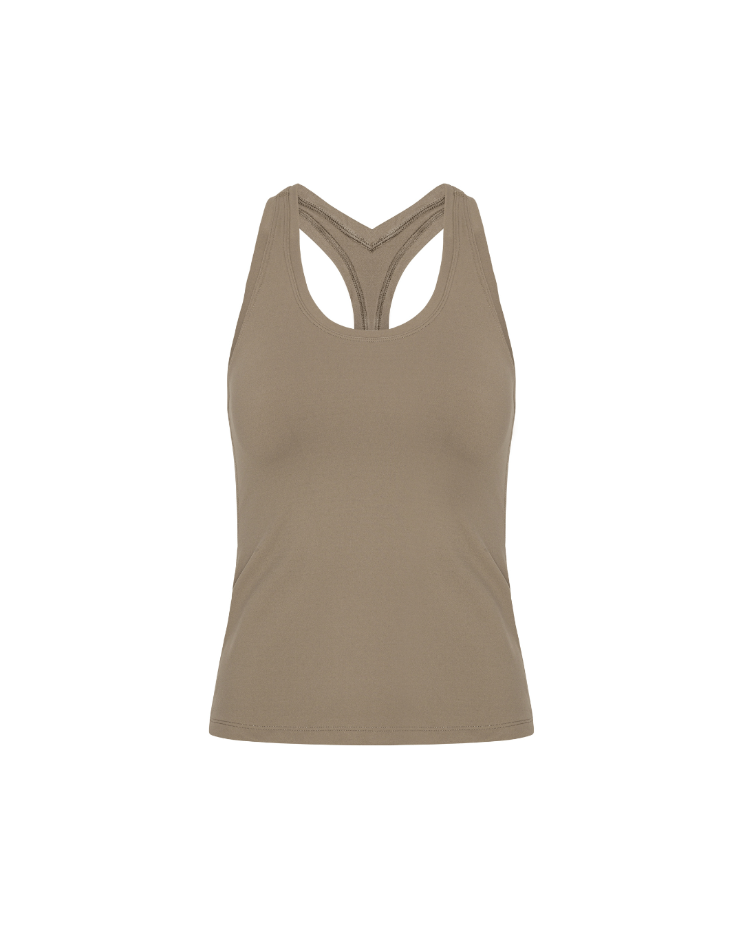 Exercere Tops Neaty Racer Back Top - Sand Beige