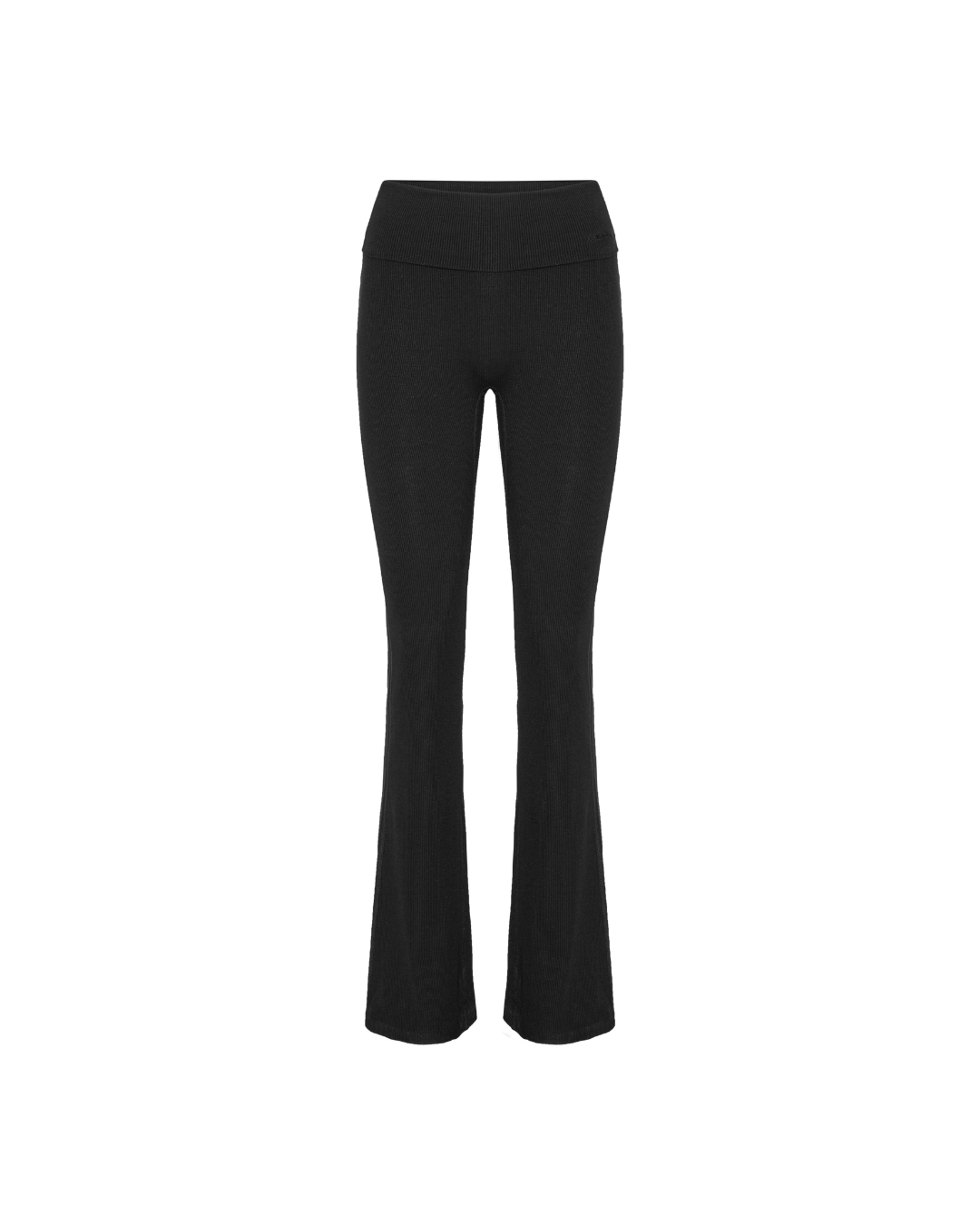 Exercere Tights Rib Fold Over Pants - Black